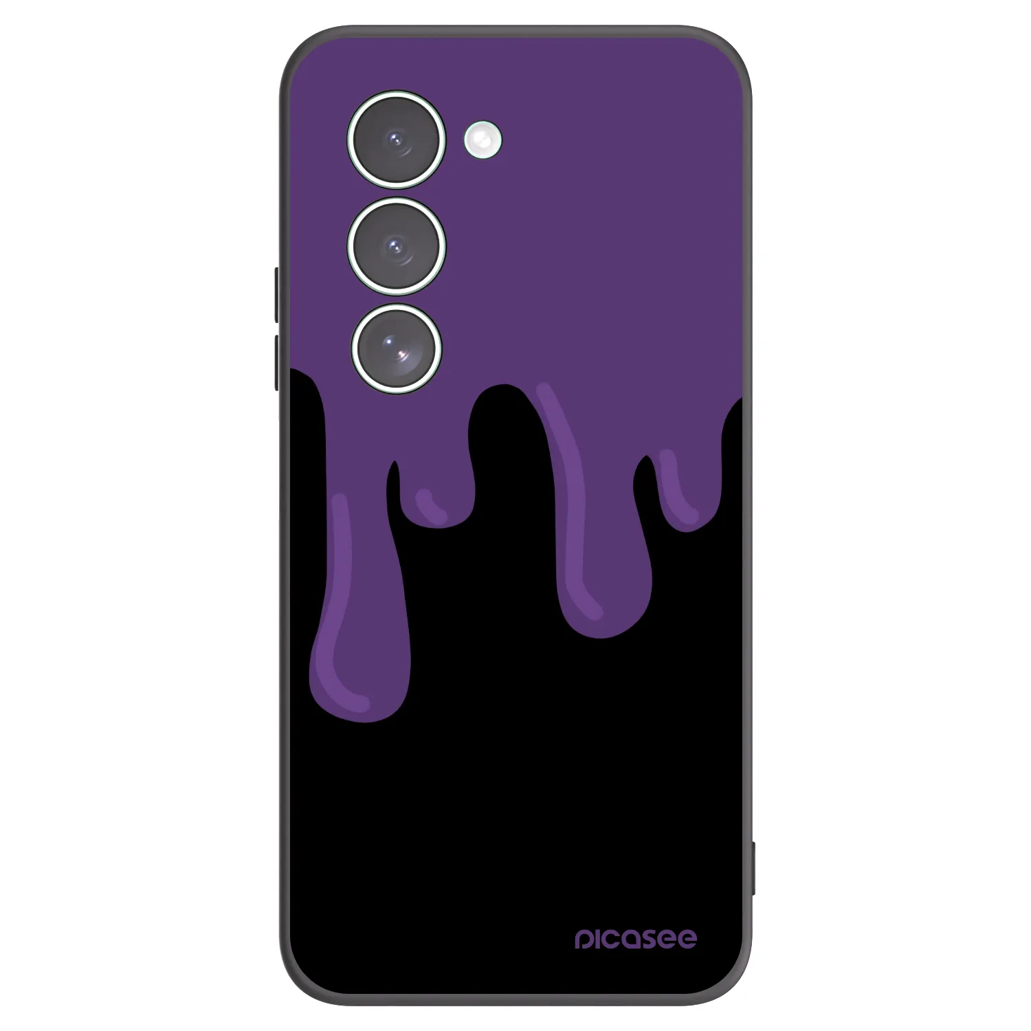 Picasee silikonowe czarne etui na Xiaomi Redmi 15 5G - Purple spooky