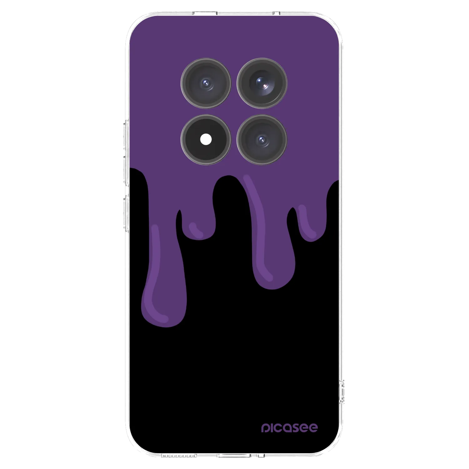 Picasee silikonowe przeźroczyste etui na Xiaomi Redmi Note 15 Pro+ - Purple spooky