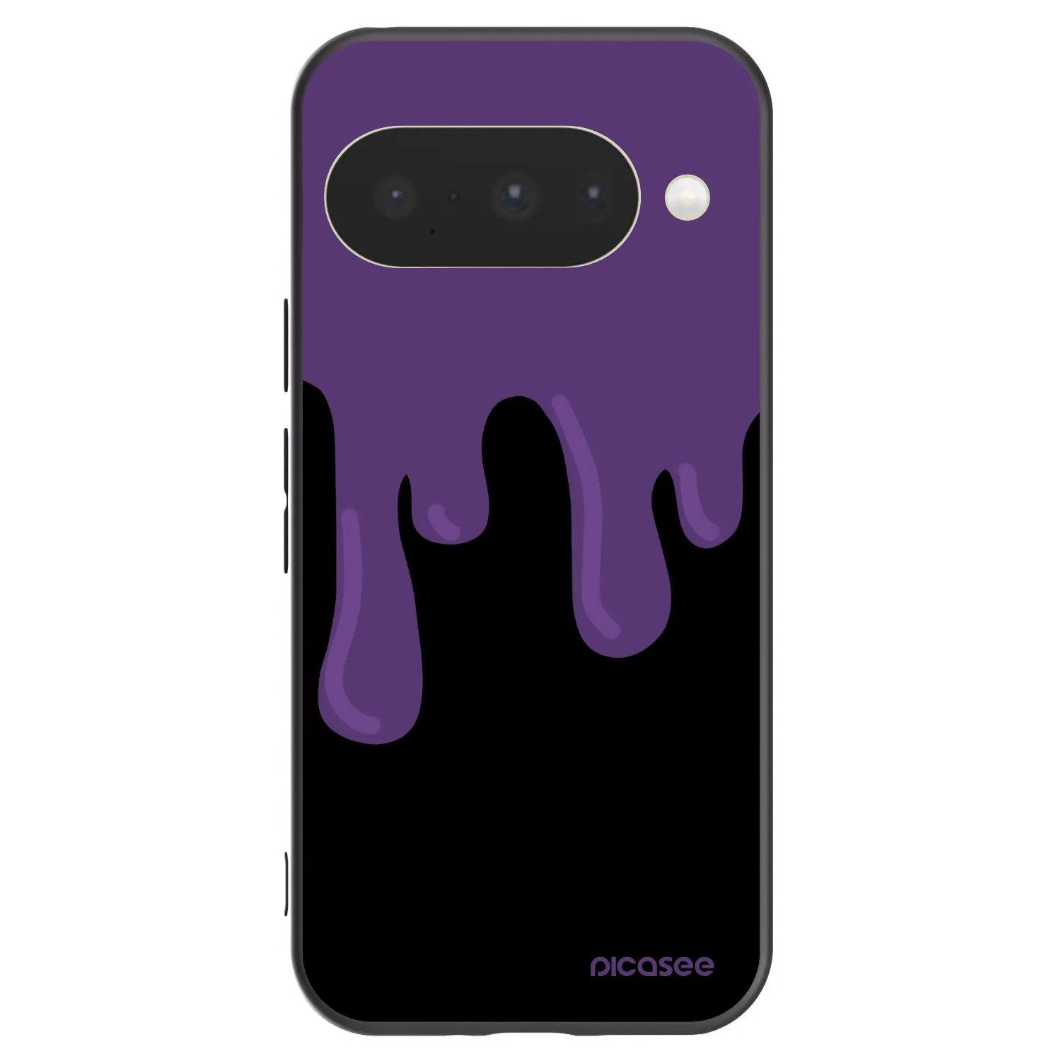 Picasee silikonowe czarne etui na Google Pixel 10 - Purple spooky