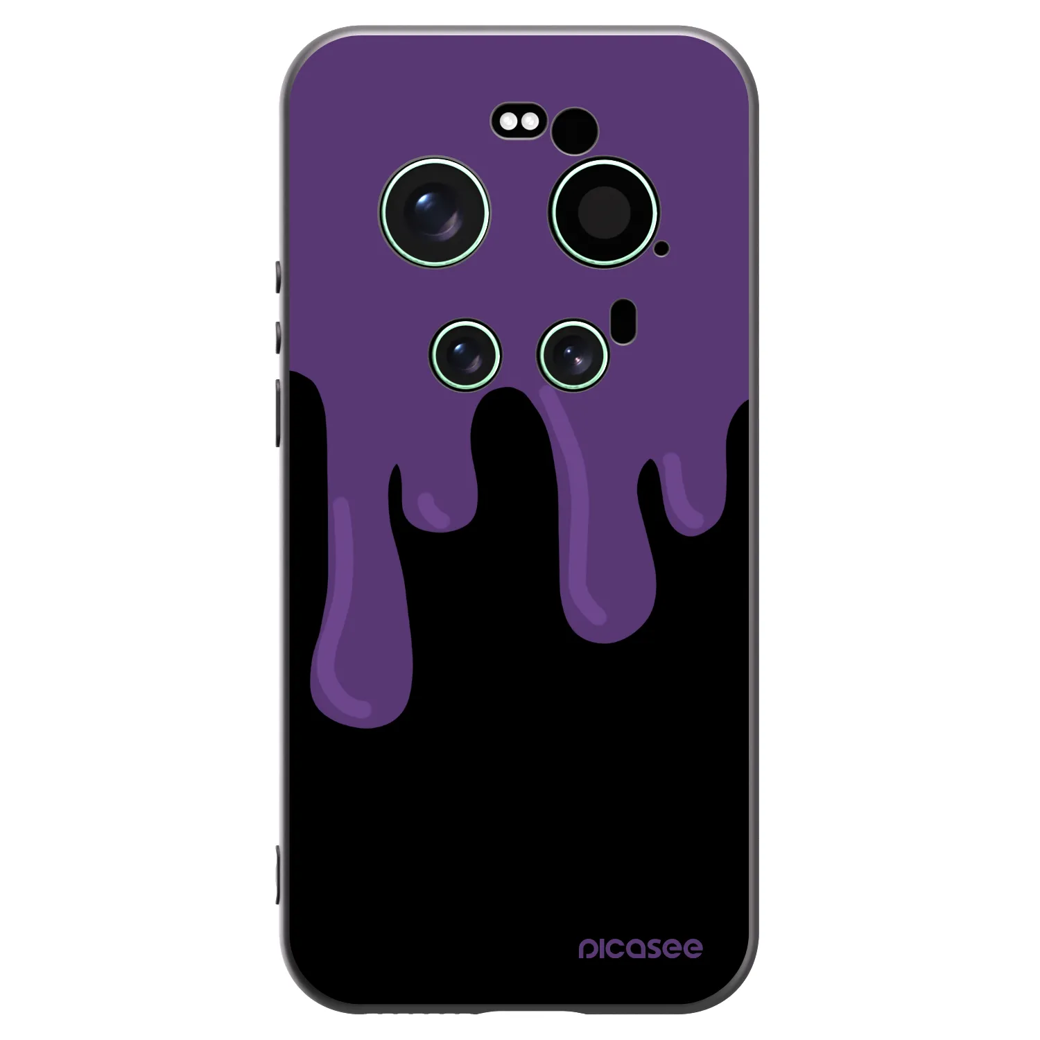 Picasee silikonowe czarne etui na Xiaomi 17 Ultra - Purple spooky