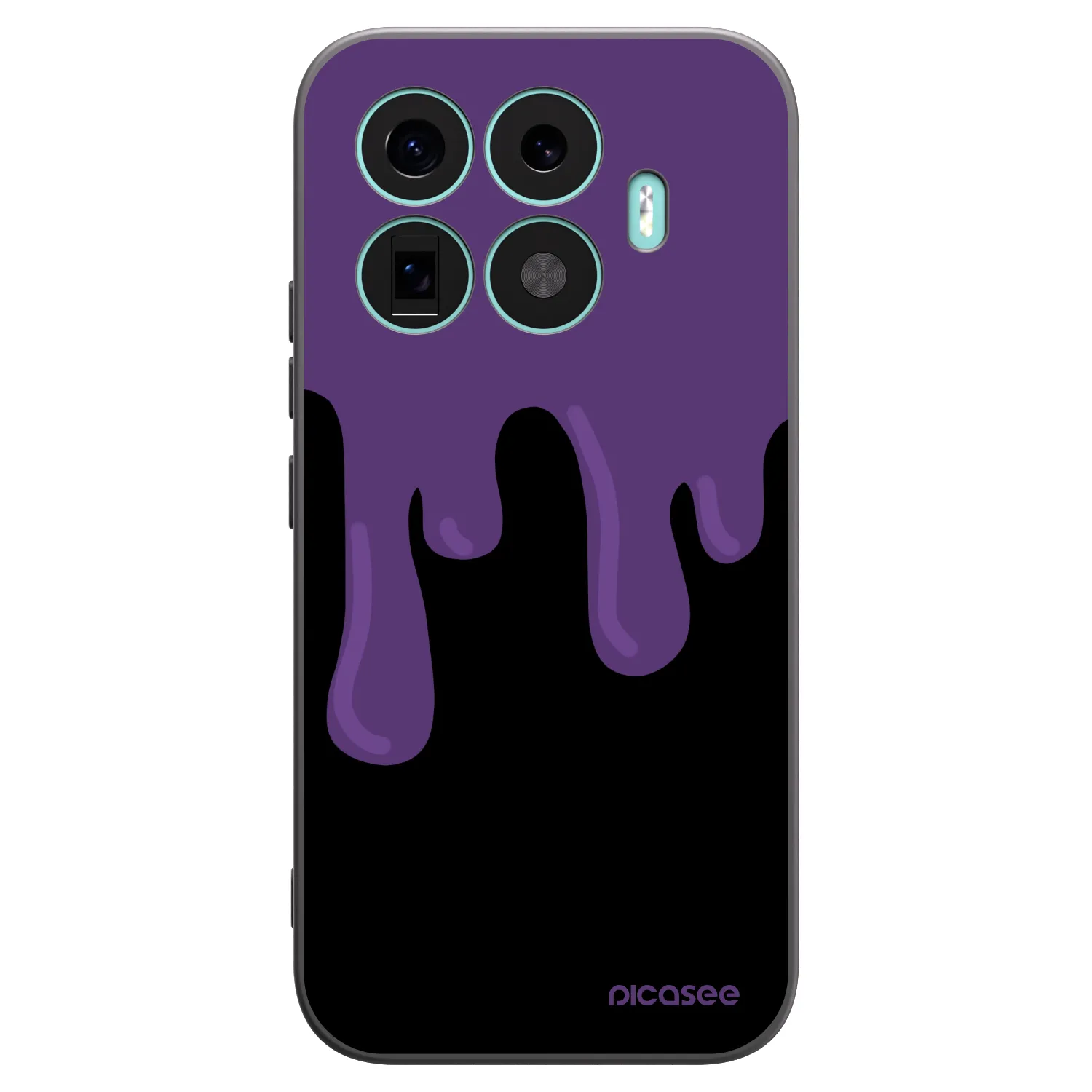 Picasee silikonowe czarne etui na Xiaomi 17T - Purple spooky