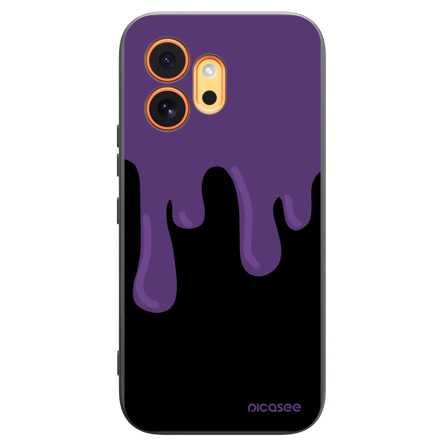 Picasee silikonowe czarne etui na Honor 600 - Purple spooky