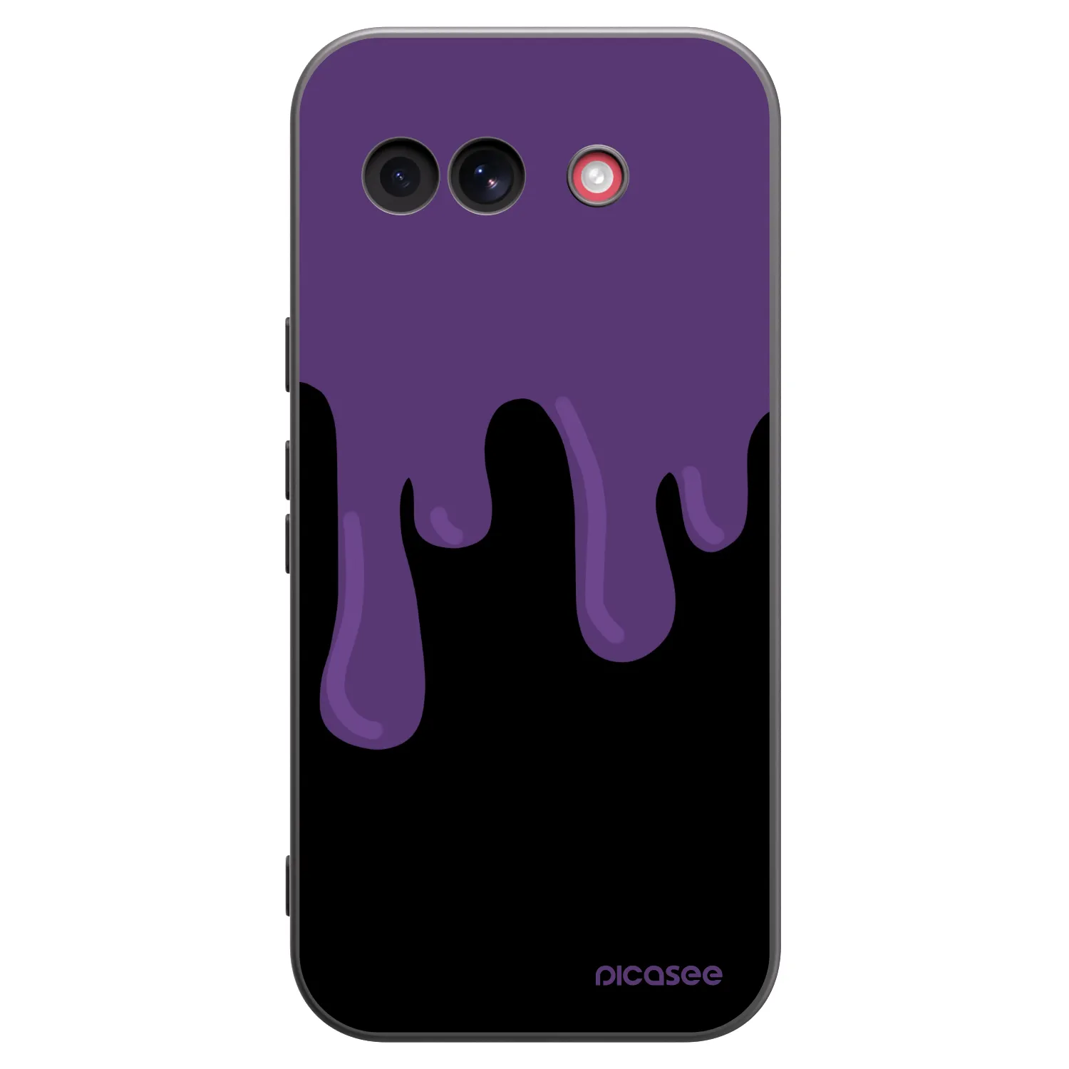 Picasee silikonowe czarne etui na Google Pixel 10a - Purple spooky