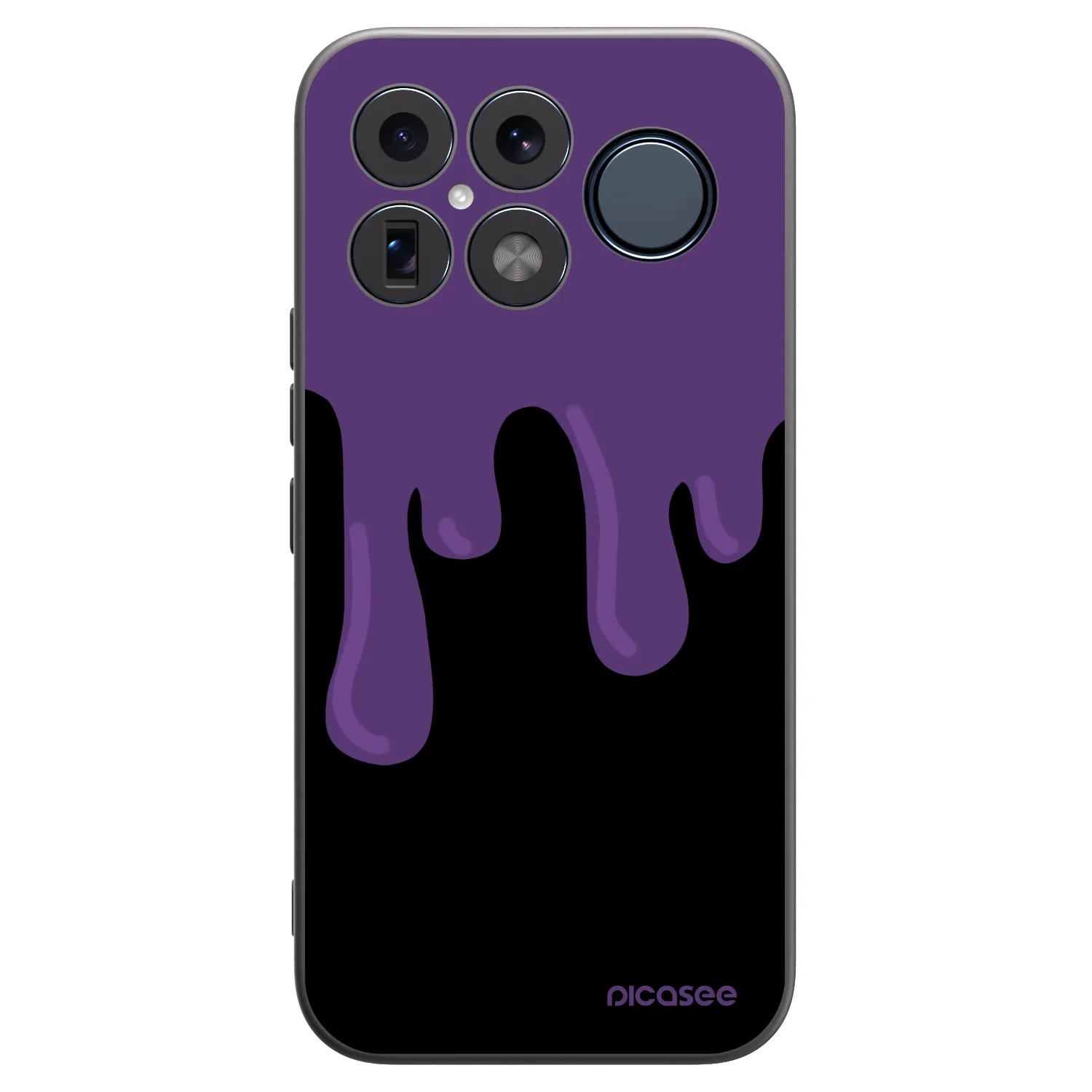 Picasee silikonowe czarne etui na Xiaomi Poco F8 Ultra - Purple spooky