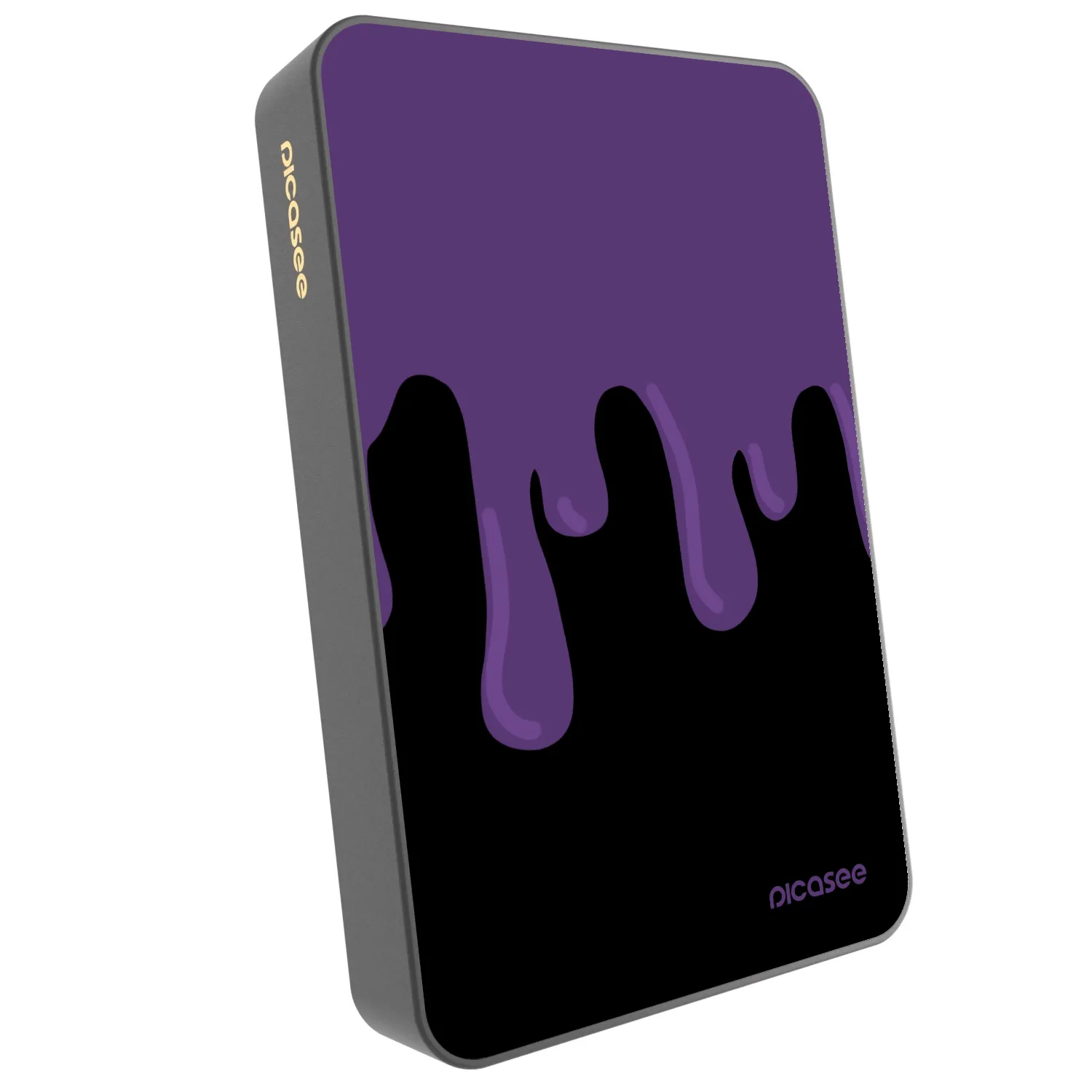Picasee Powerbank z MagSafe 10 000 mAh Szary - Purple spooky