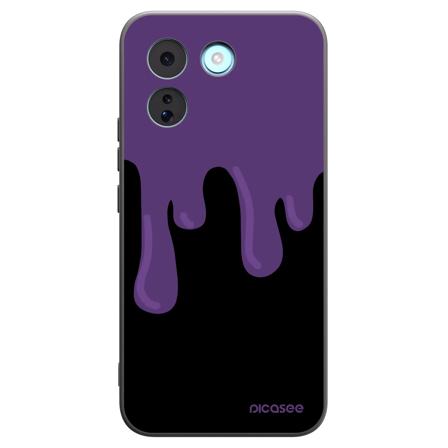 Picasee silikonowe czarne etui na Xiaomi Redmi Note 17 Pro MAX 5G - Purple spooky