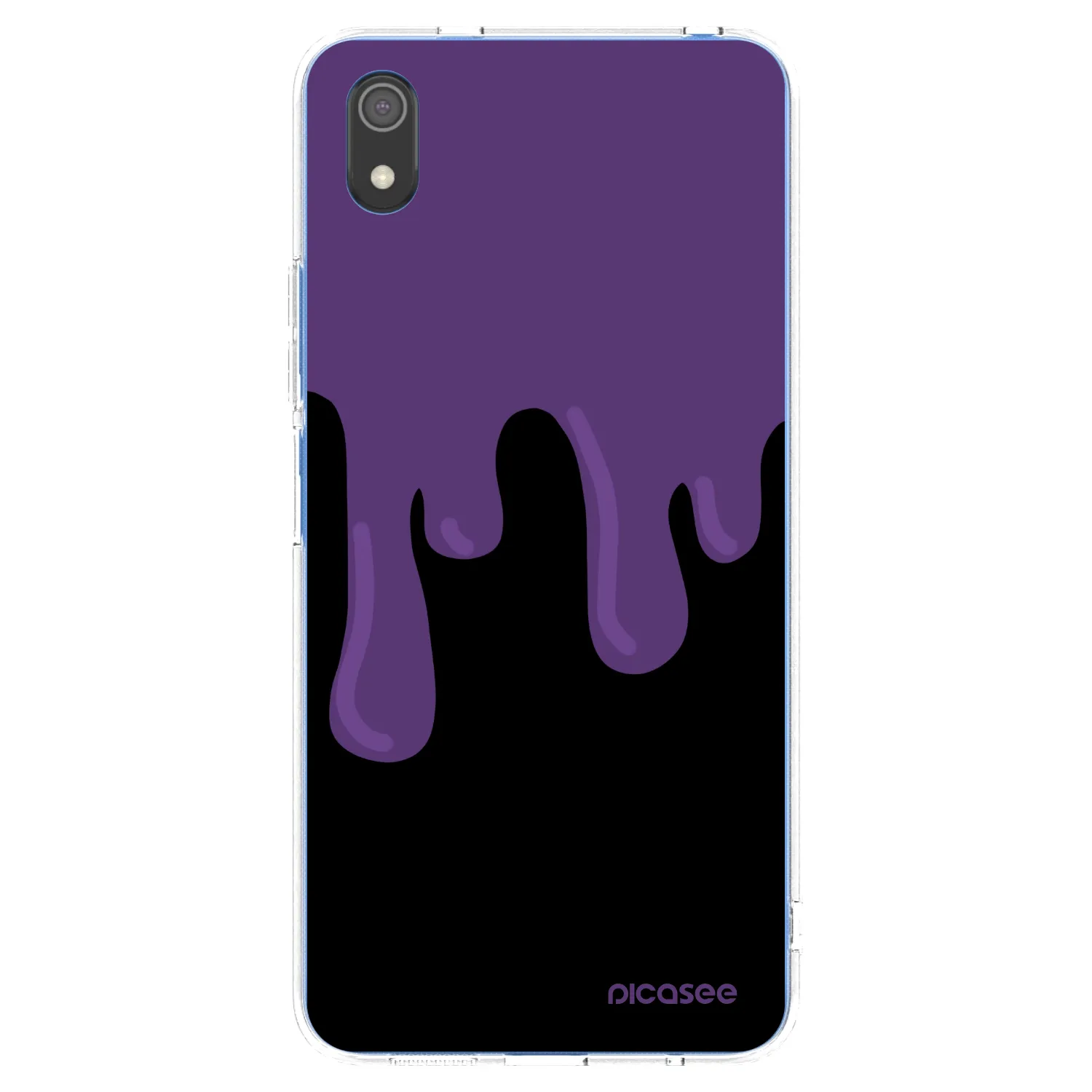 Picasee silikonowe przeźroczyste etui na Xiaomi Redmi 7A - Purple spooky