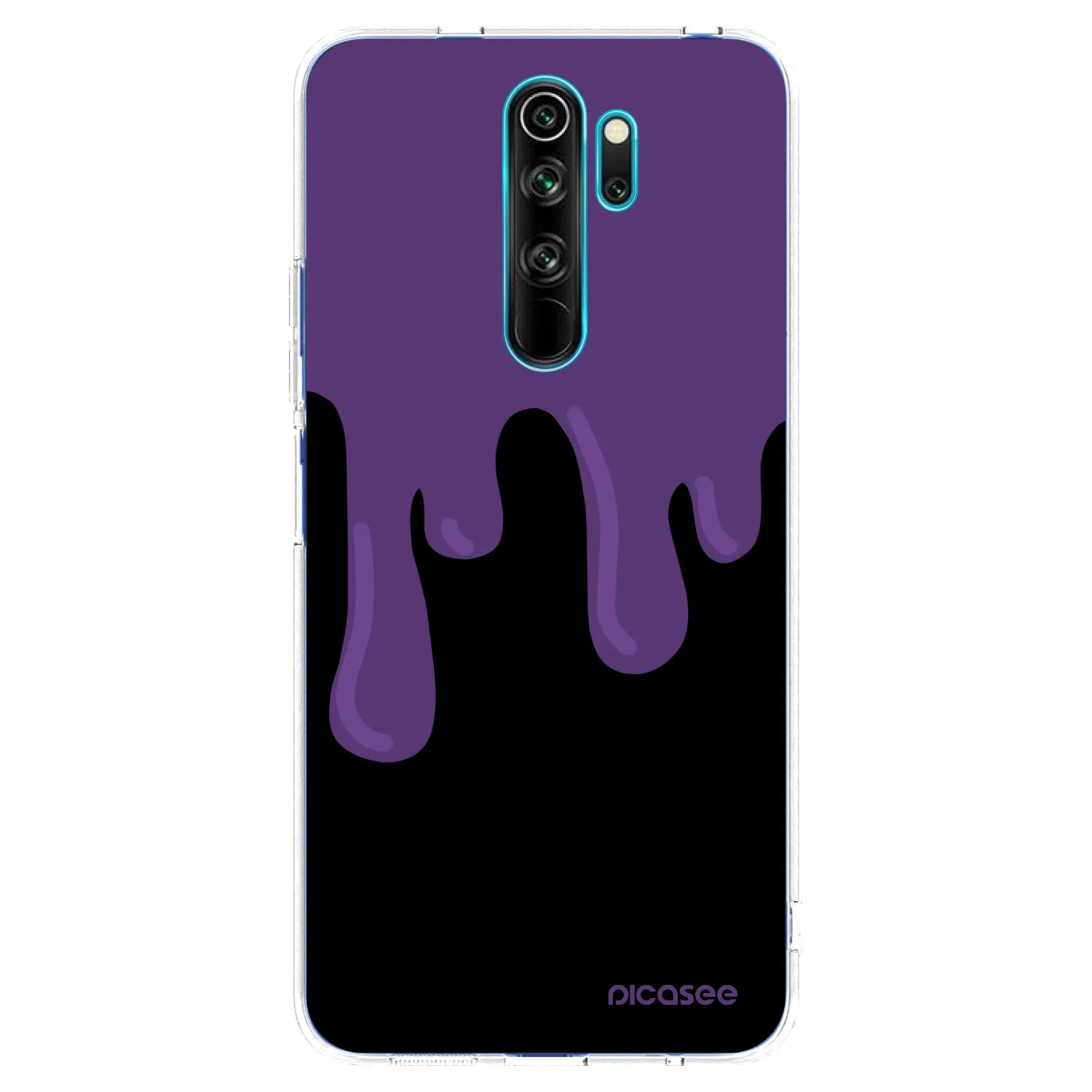 Picasee silikonowe przeźroczyste etui na Xiaomi Redmi Note 8 Pro - Purple spooky