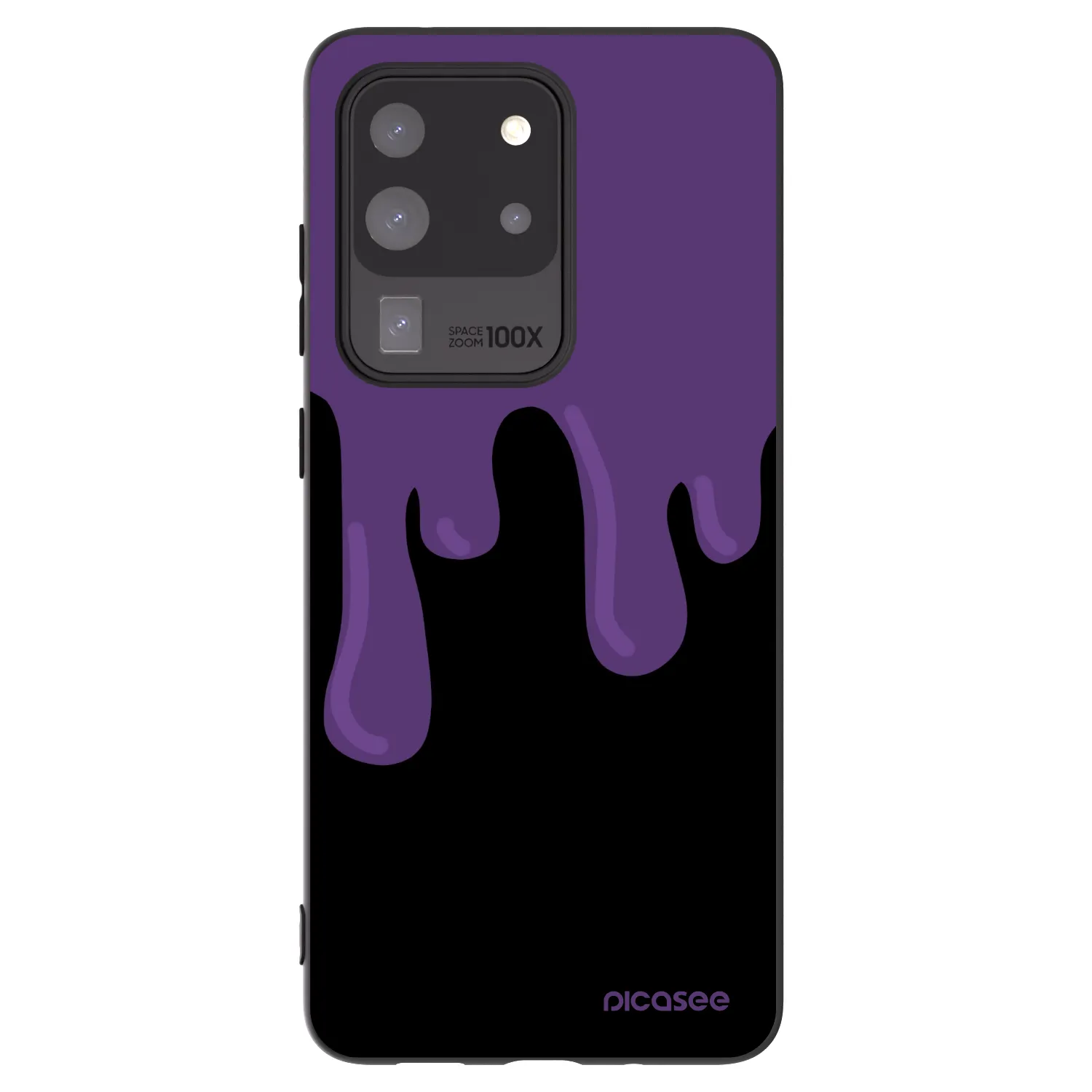 Picasee silikonowe czarne etui na Samsung Galaxy S20 Ultra 5G G988F - Purple spooky