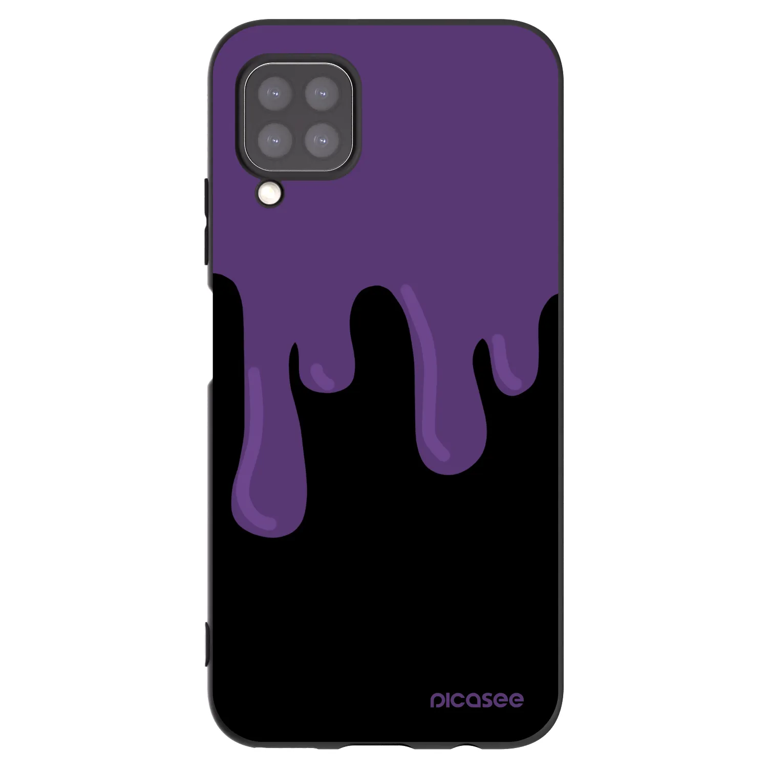 Picasee silikonowe czarne etui na Huawei P40 Lite - Purple spooky