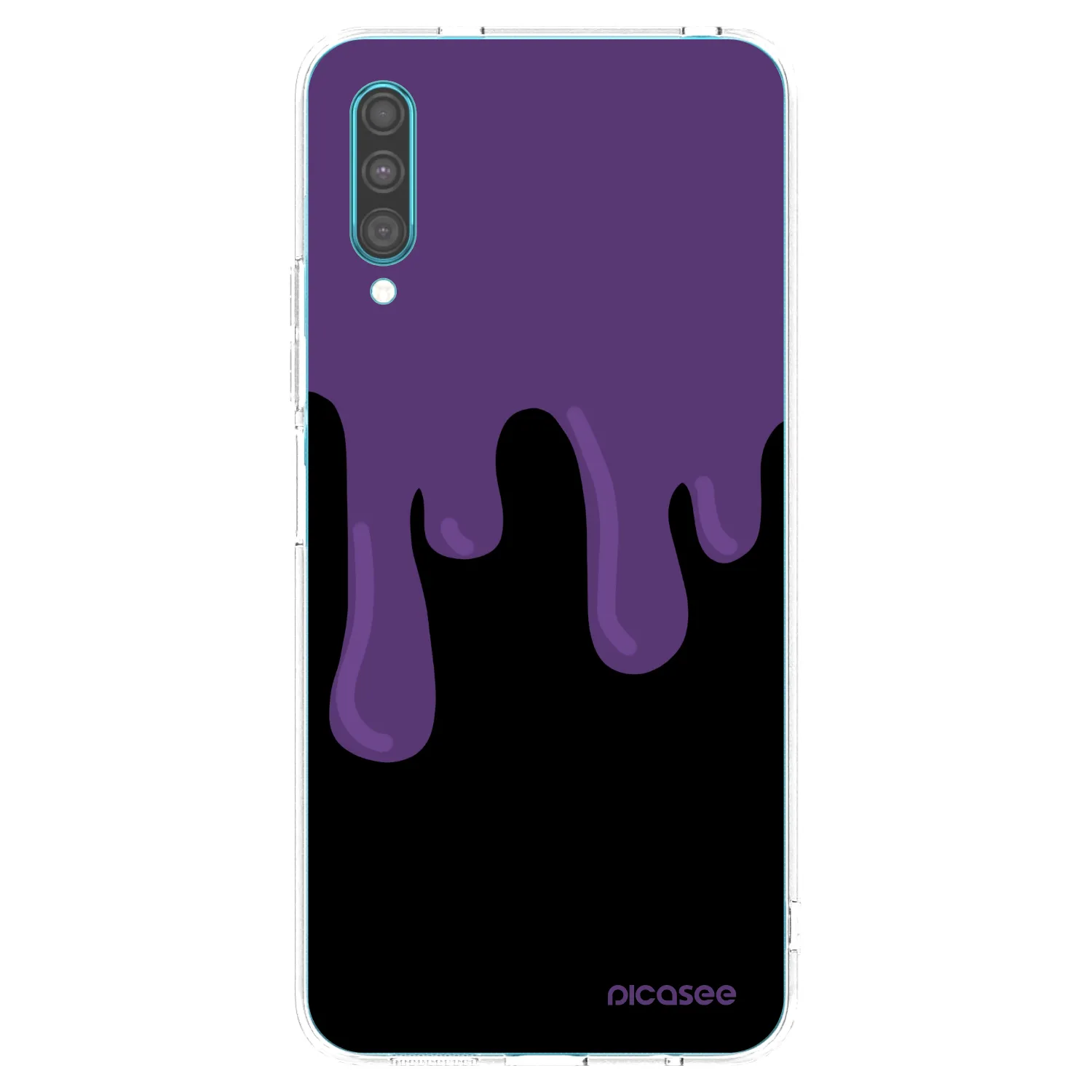 Picasee silikonowe przeźroczyste etui na Samsung Galaxy A30s A307F - Purple spooky