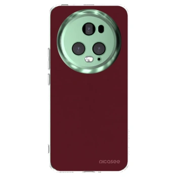 Picasee silikonowe przeźroczyste etui na Honor Magic5 Pro - Burgundy red