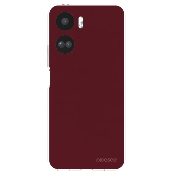 Picasee silikonowe przeźroczyste etui na Honor 90 Lite 5G - Burgundy red