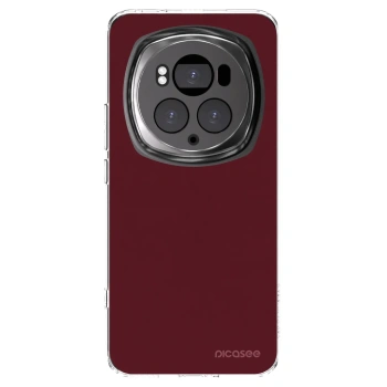 Picasee silikonowe przeźroczyste etui na Honor Magic6 Pro - Burgundy red