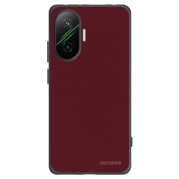 Picasee silikonowe czarne etui na Xiaomi Poco F7 5G - Burgundy red
