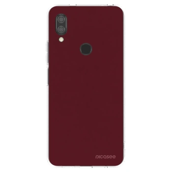 Picasee silikonowe przeźroczyste etui na Xiaomi Redmi 7 - Burgundy red