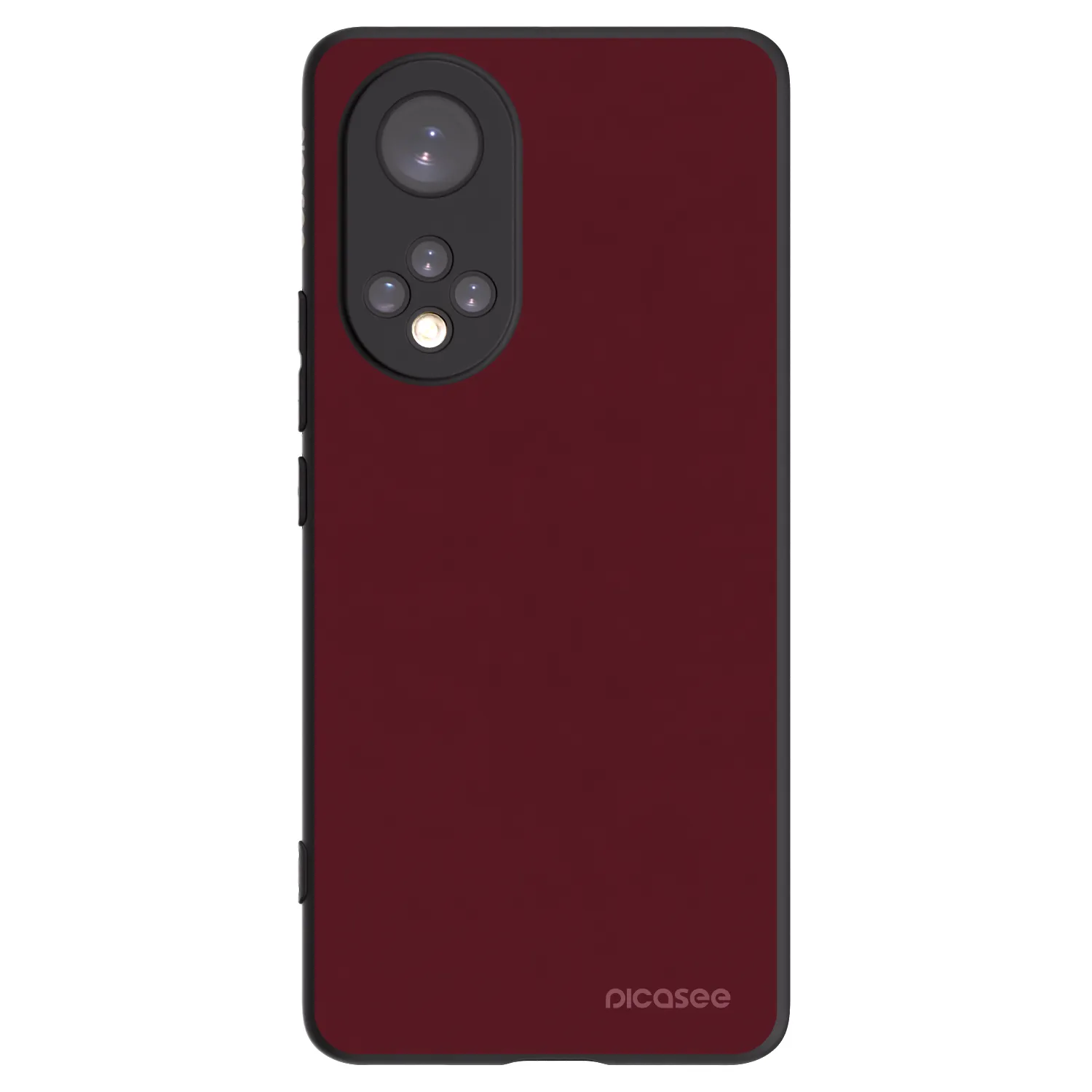 Picasee silikonowe czarne etui na Huawei Nova 9 - Burgundy red