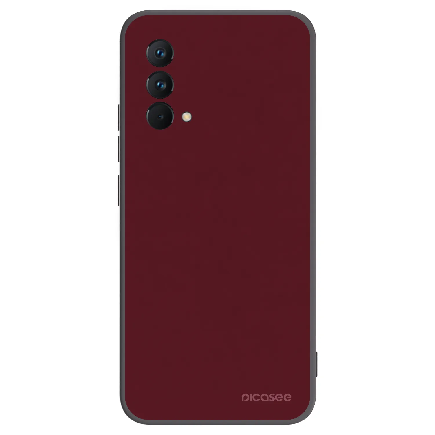 Picasee silikonowe czarne etui na Realme GT Master Edition 5G - Burgundy red