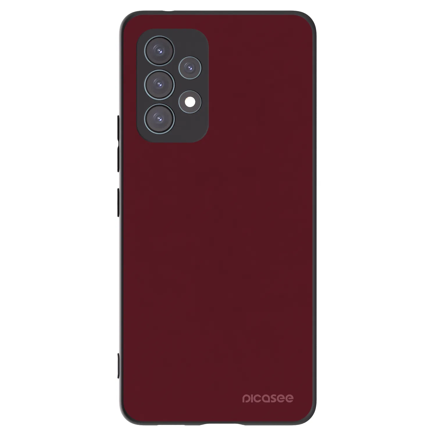 Picasee silikonowe czarne etui na Samsung Galaxy A53 5G A536 - Burgundy red