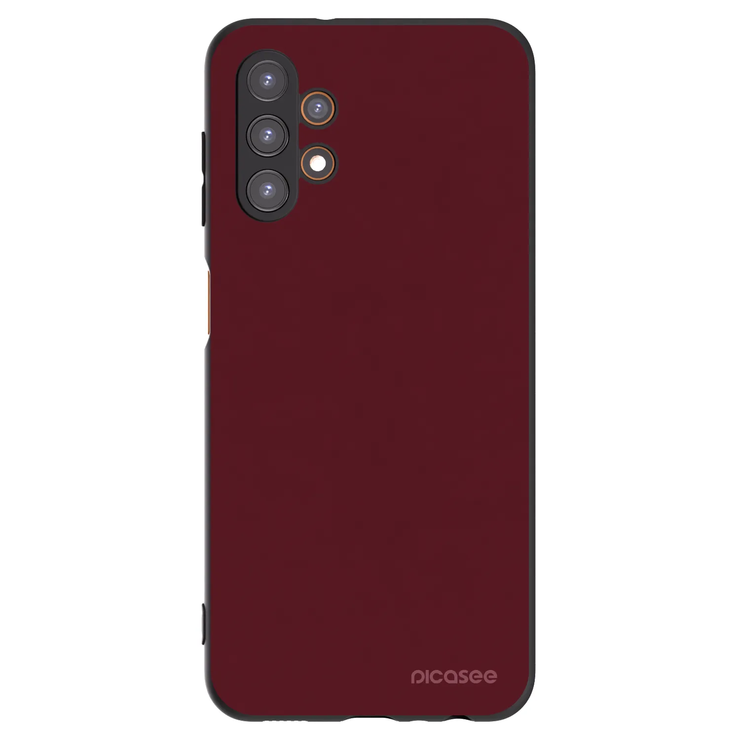 Picasee silikonowe czarne etui na Samsung Galaxy A13 4G A135 - Burgundy red