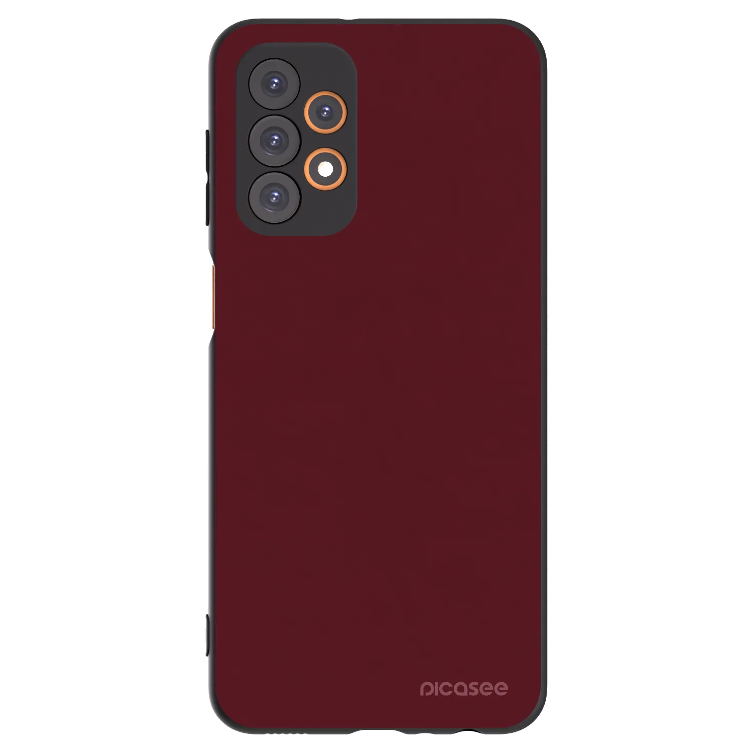 Picasee silikonowe czarne etui na Samsung Galaxy A23 A236B 5G - Burgundy red