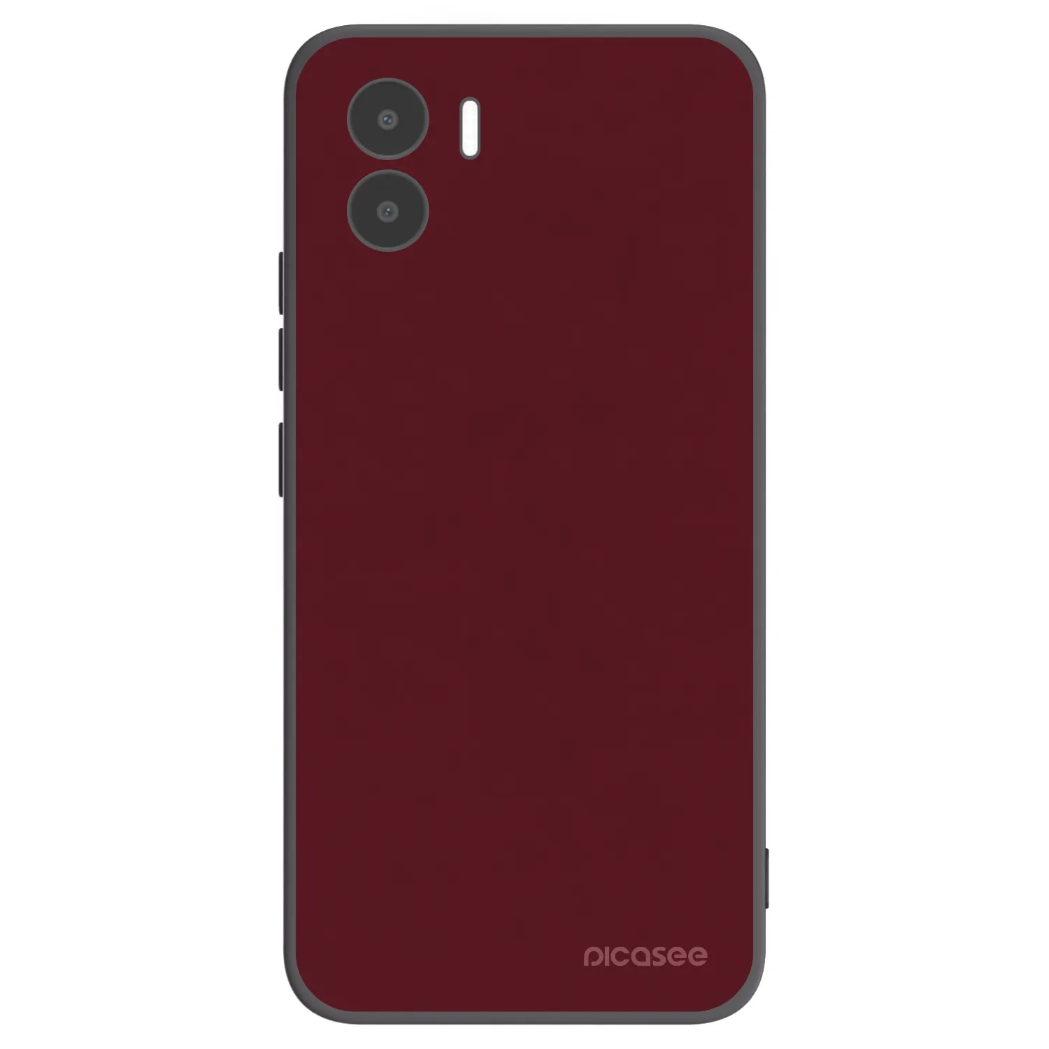 Picasee silikonowe czarne etui na Xiaomi Redmi A1 - Burgundy red