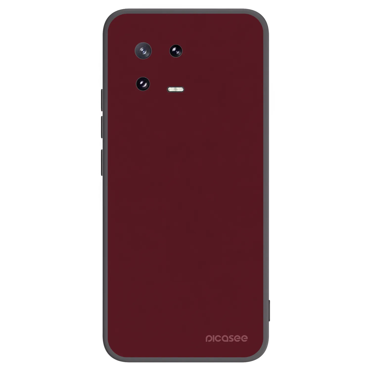 Picasee silikonowe czarne etui na Xiaomi 13 Pro - Burgundy red