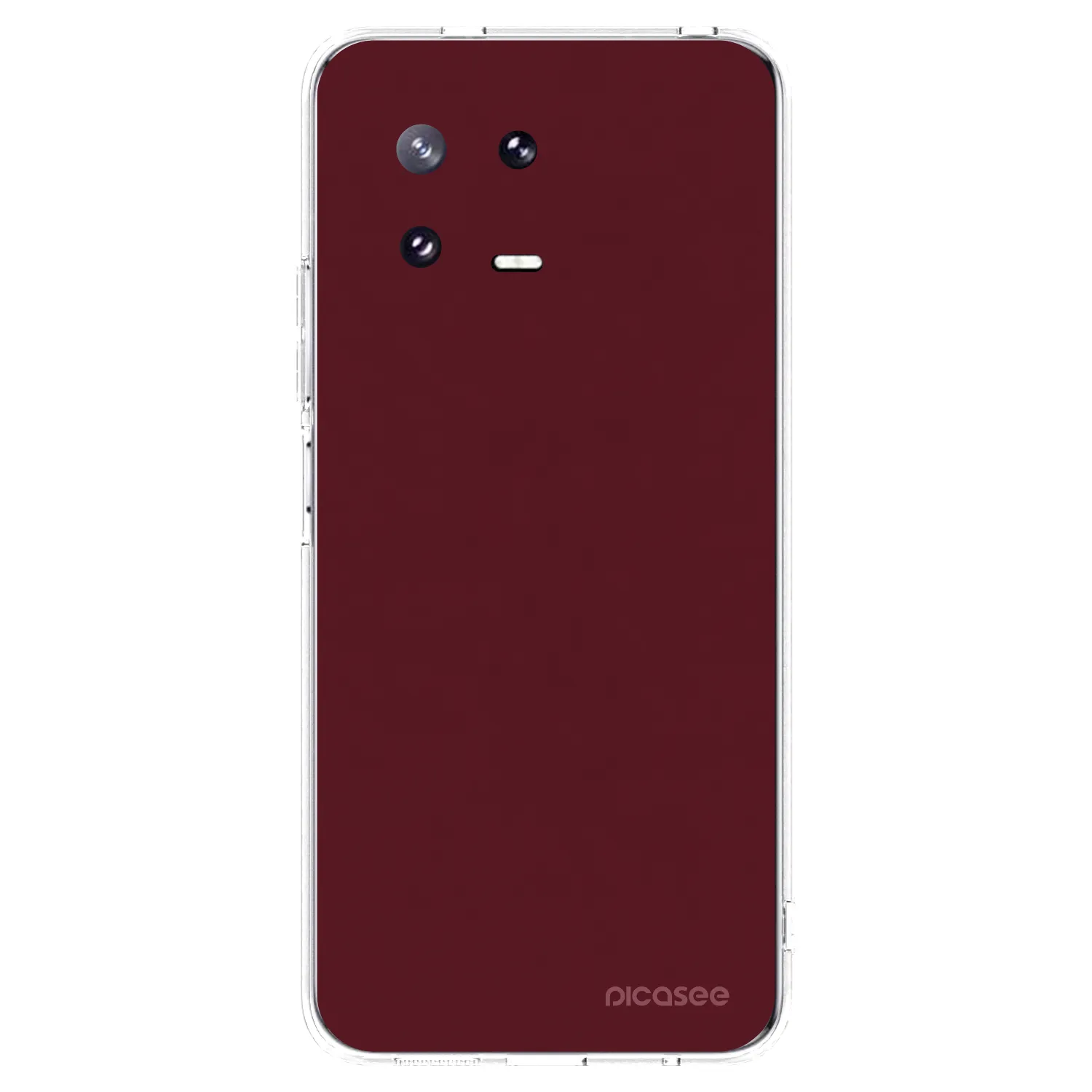 Picasee silikonowe przeźroczyste etui na Xiaomi 13 Pro - Burgundy red