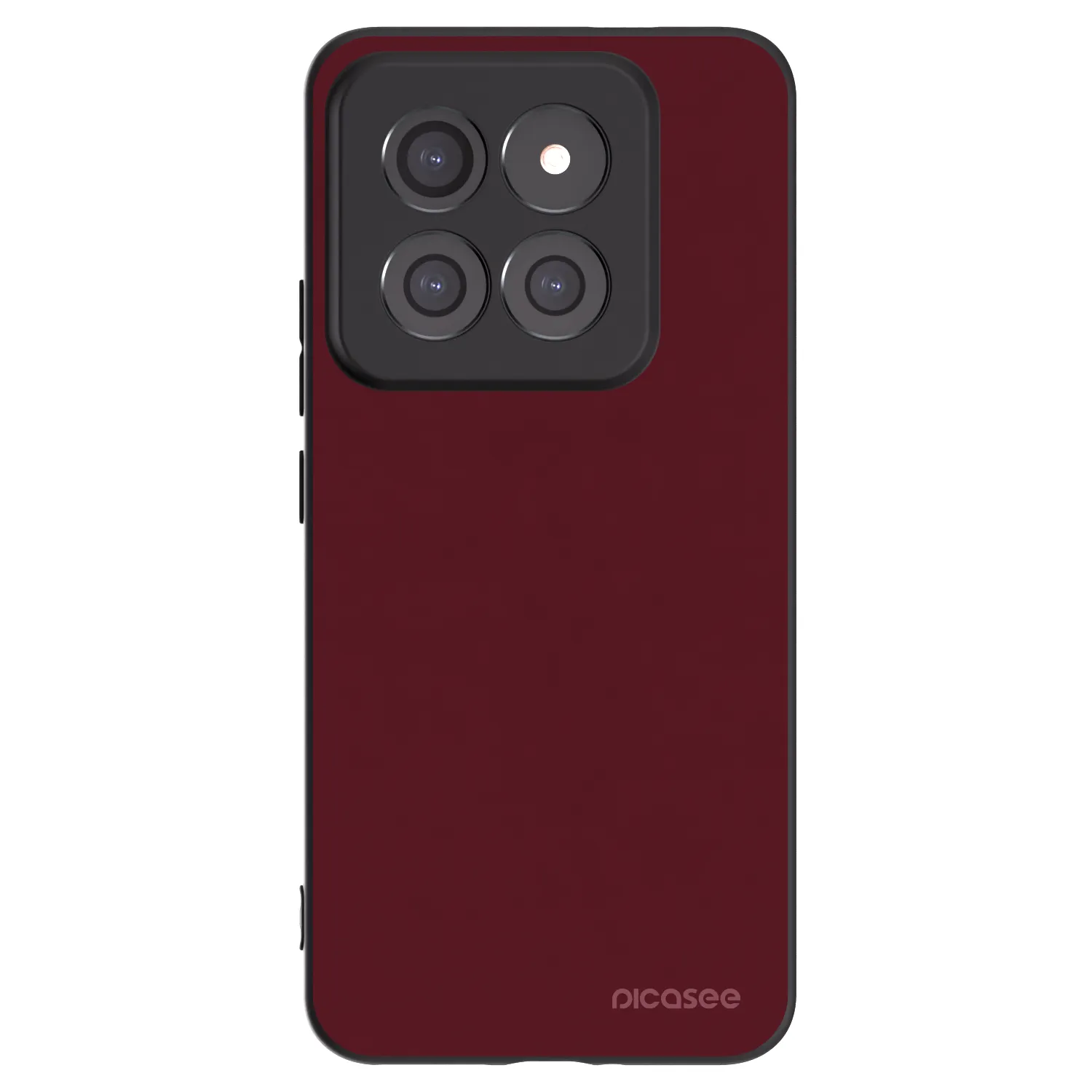 Picasee silikonowe czarne etui na Xiaomi 14 Pro - Burgundy red