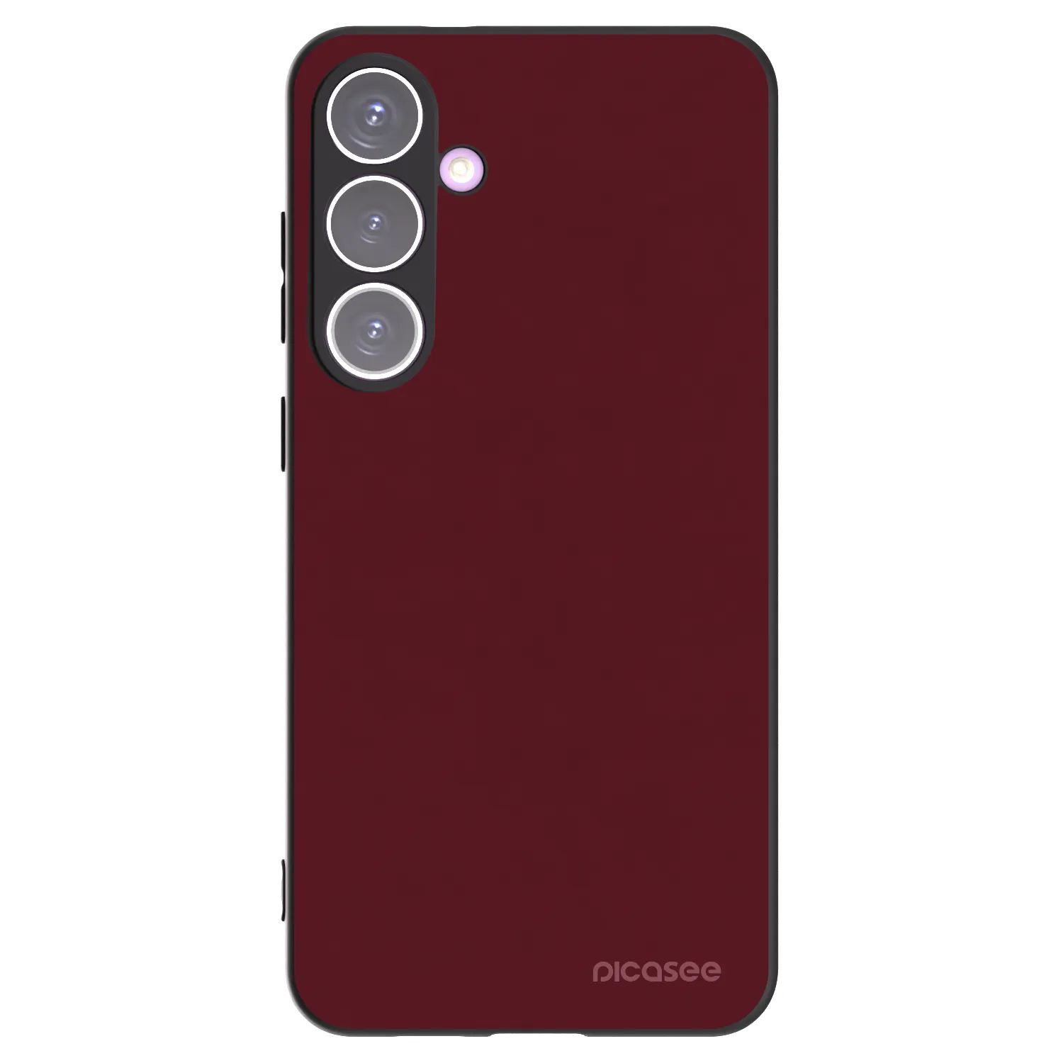 Picasee silikonowe czarne etui na Samsung Galaxy S24+ S926B 5G - Burgundy red