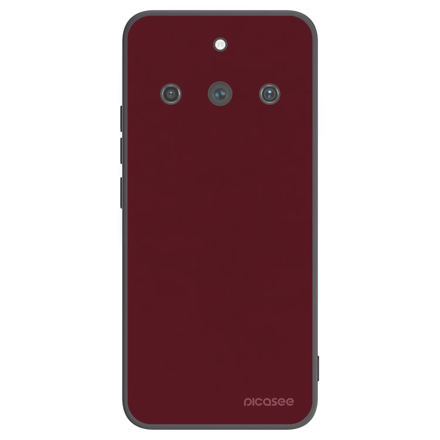 Picasee silikonowe czarne etui na Realme 11 Pro+ - Burgundy red