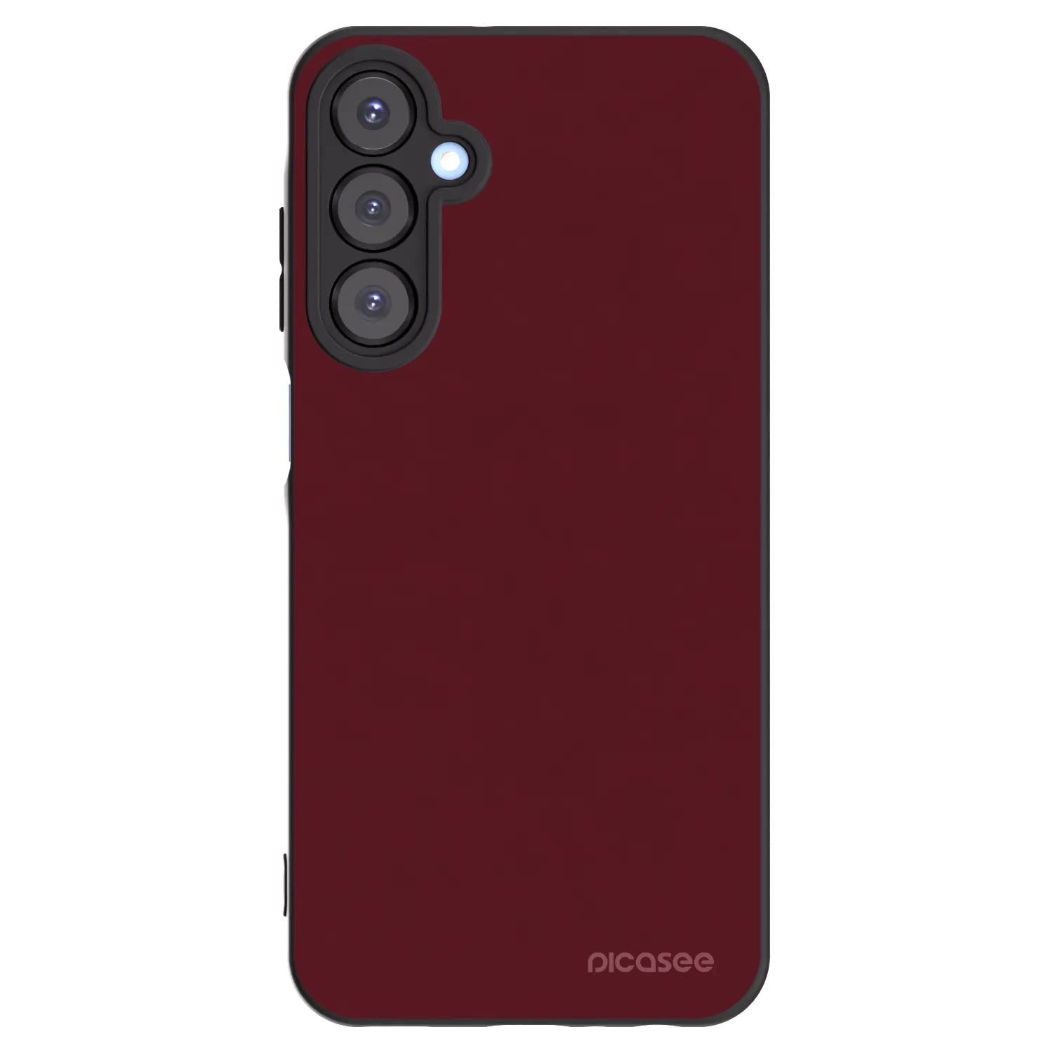 Picasee silikonowe czarne etui na Samsung Galaxy A25 A256B 5G - Burgundy red