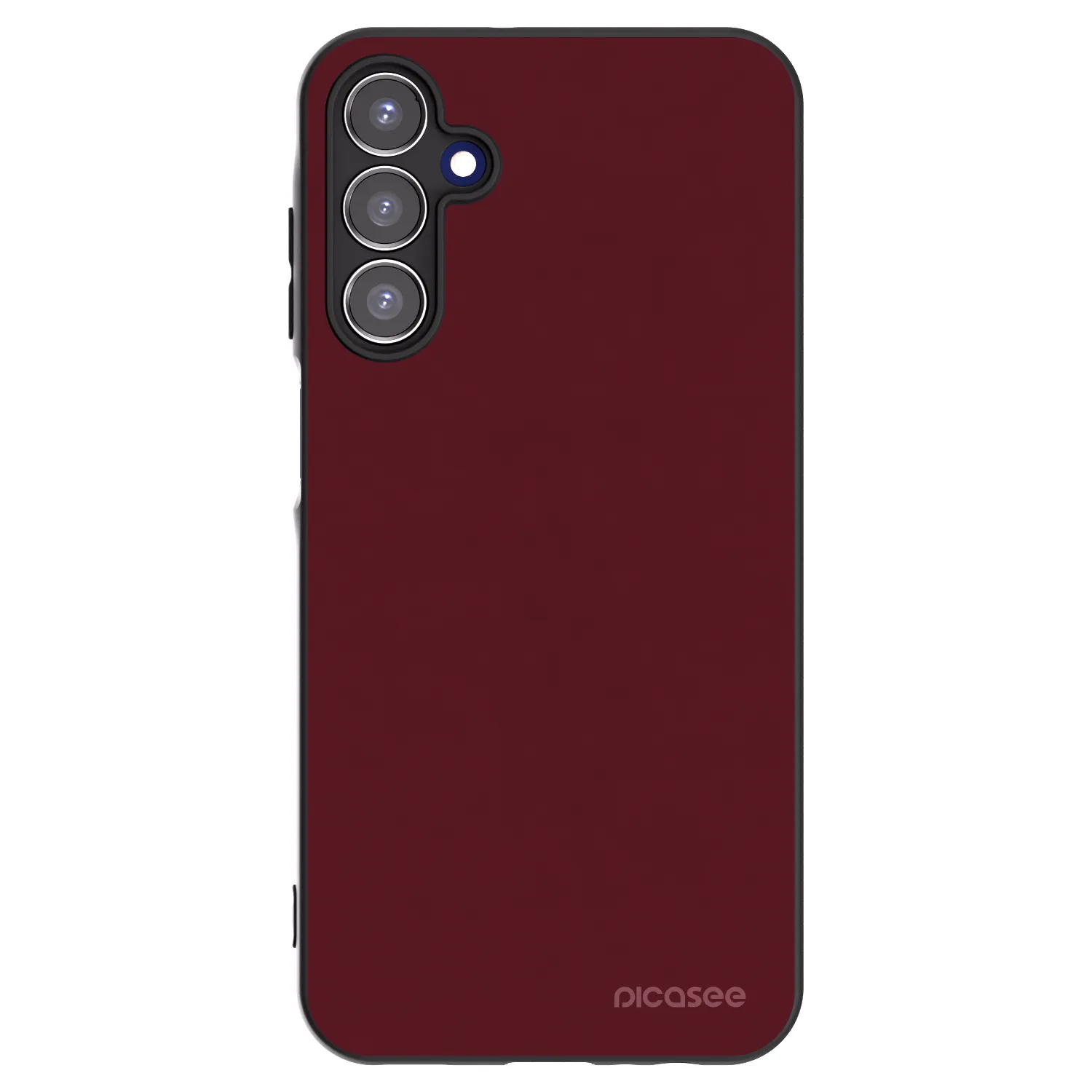Picasee silikonowe czarne etui na Samsung Galaxy A15 A156B 5G - Burgundy red