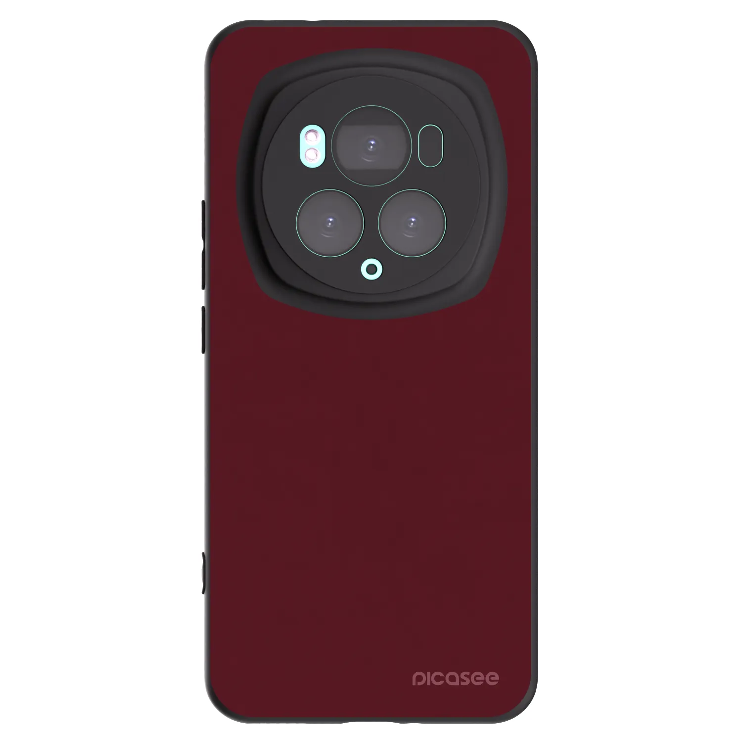 Picasee silikonowe czarne etui na Honor Magic6 Pro - Burgundy red