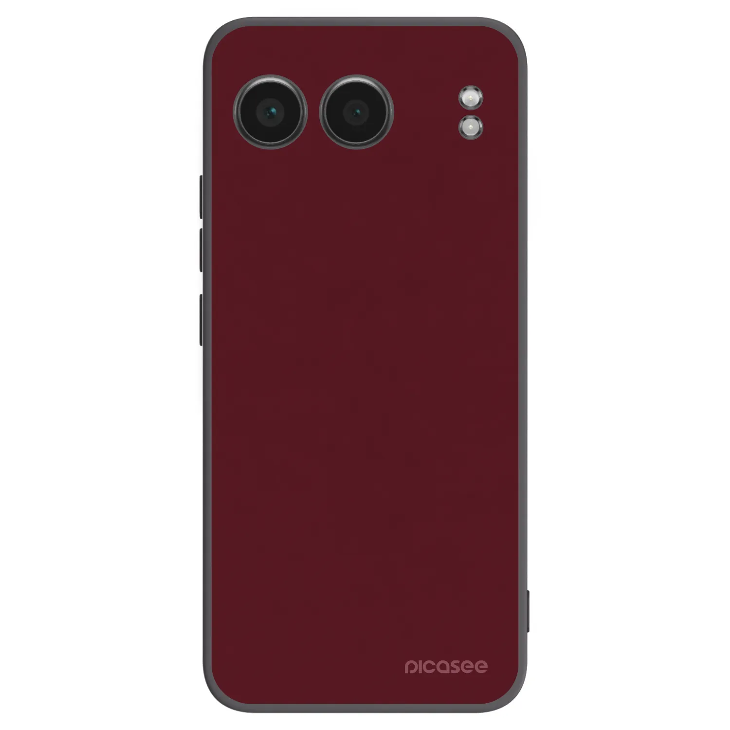 Picasee silikonowe czarne etui na OnePlus Nord 4 - Burgundy red