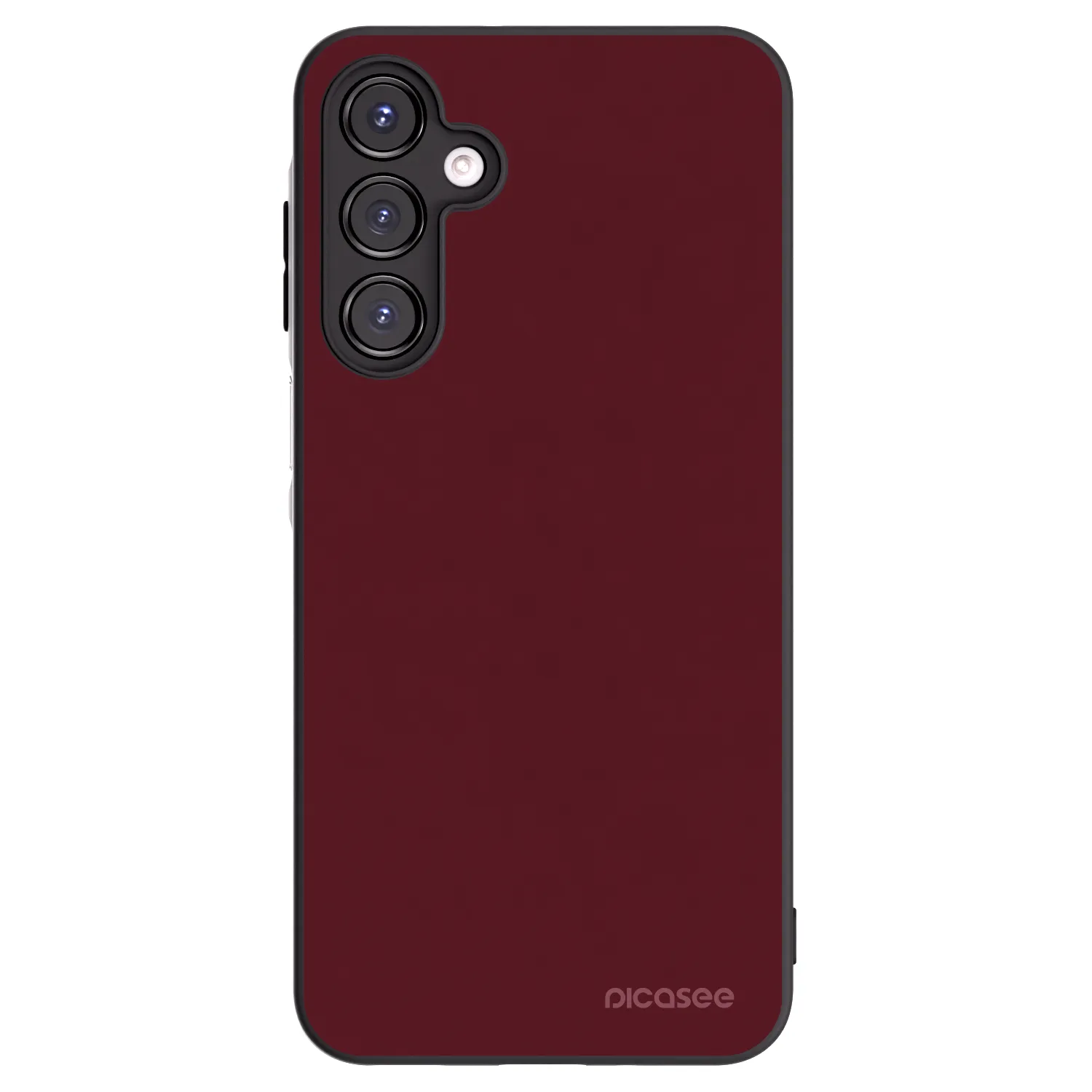 Picasee silikonowe czarne etui na Samsung Galaxy A16 5G - Burgundy red