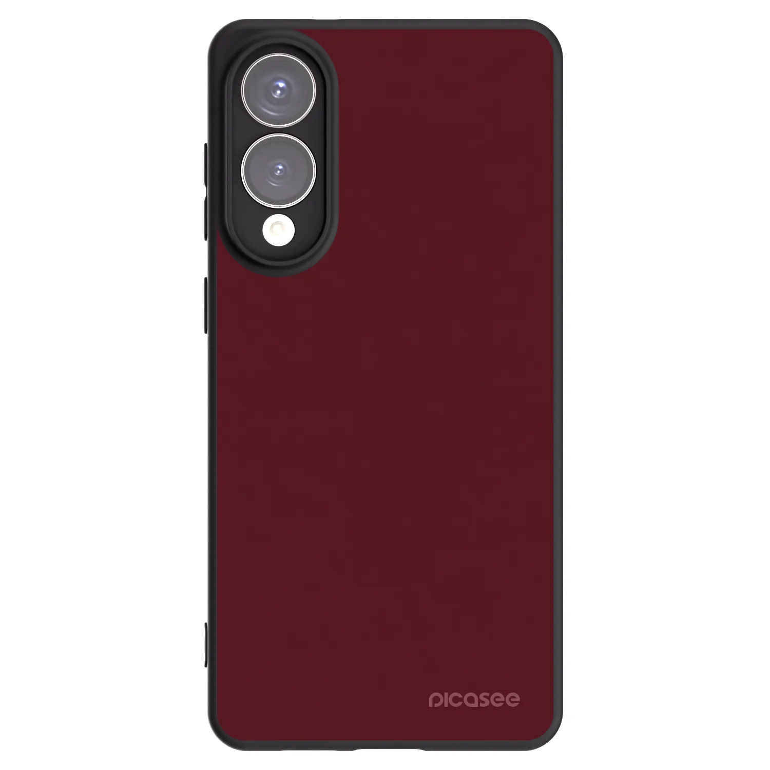 Picasee silikonowe czarne etui na Samsung Galaxy S25 Edge 5G - Burgundy red