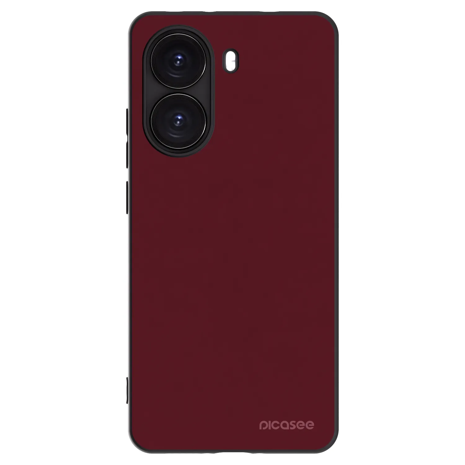 Picasee silikonowe czarne etui na Xiaomi Poco X7 Pro 5G - Burgundy red