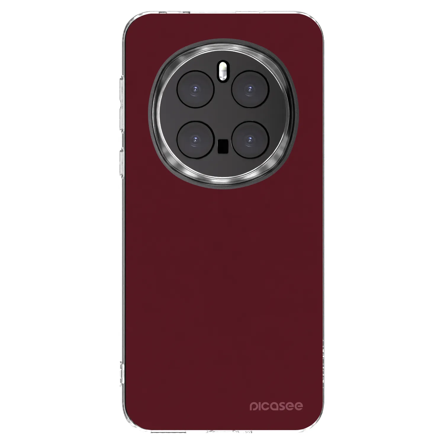 Picasee silikonowe przeźroczyste etui na Honor Magic7 Pro 5G - Burgundy red