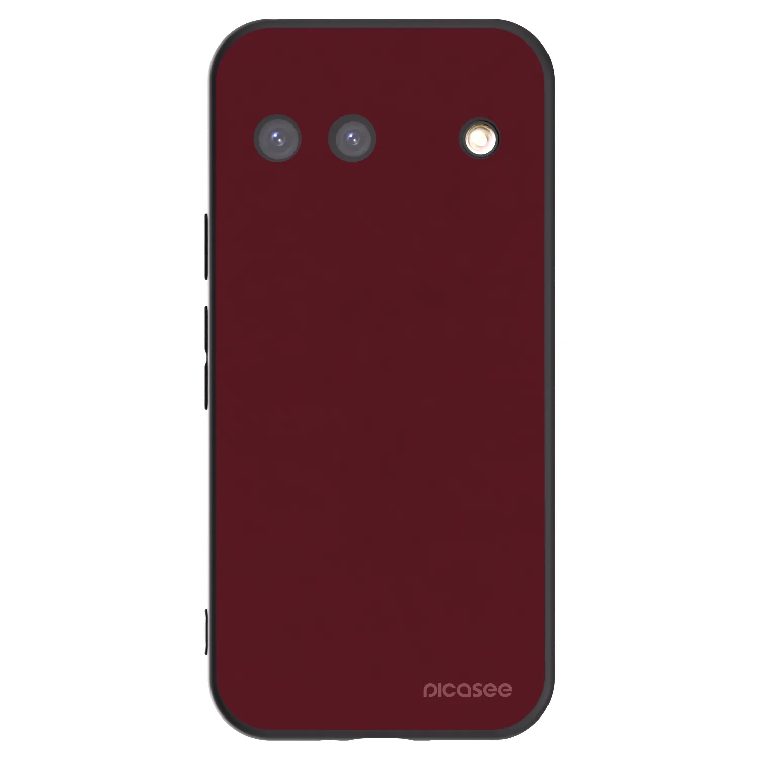 Picasee silikonowe czarne etui na Google Pixel 9 - Burgundy red
