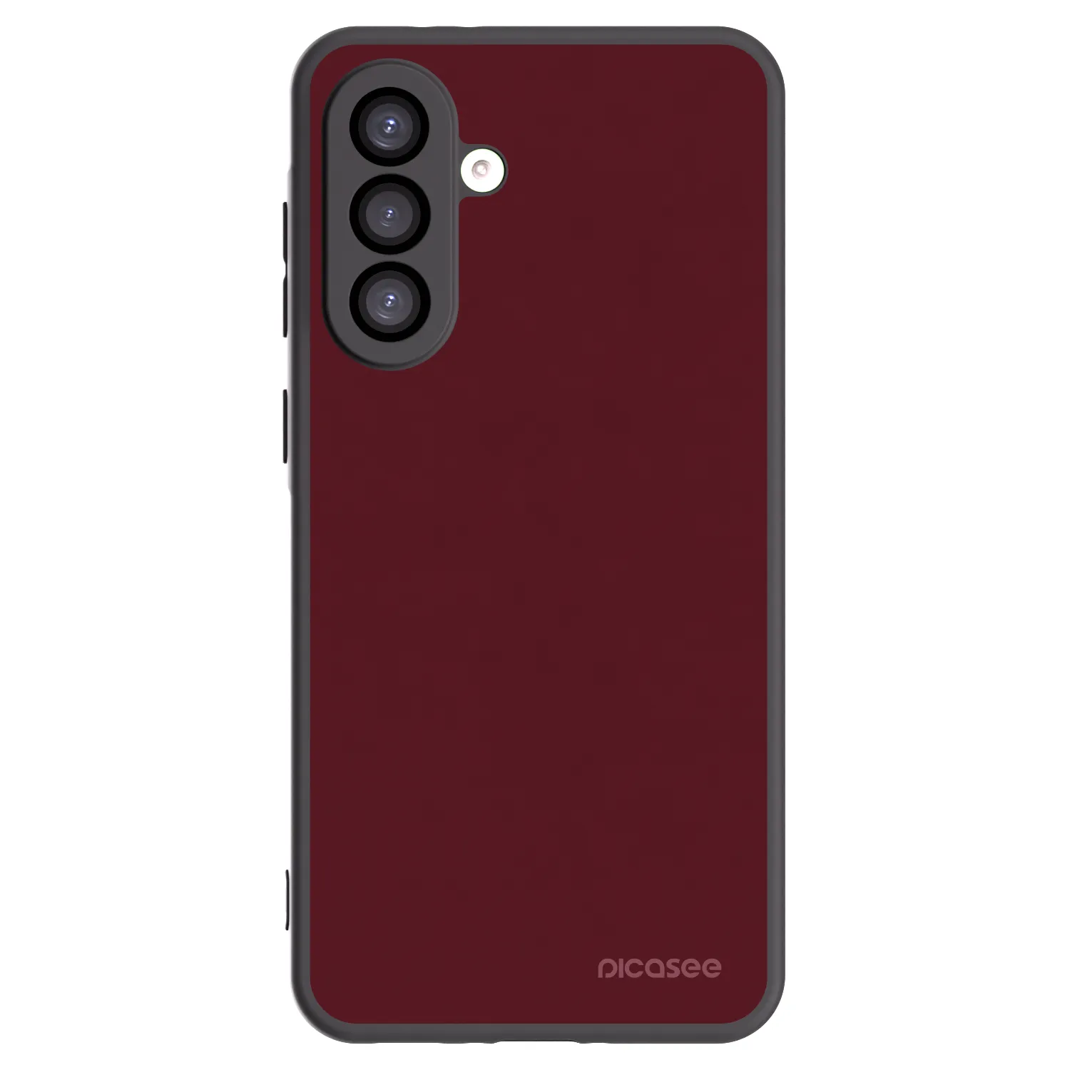 Picasee silikonowe czarne etui na Samsung Galaxy A26 5G A266B - Burgundy red