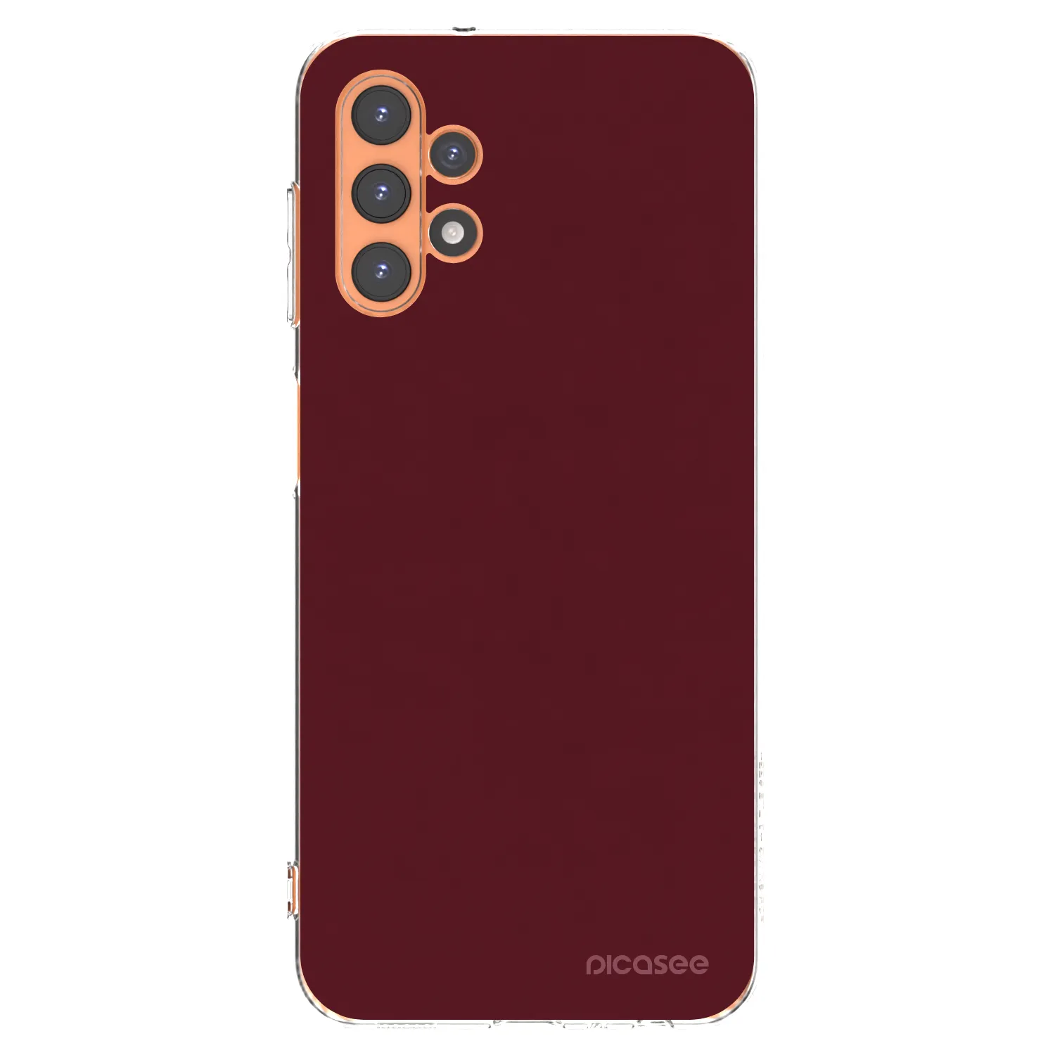 Picasee silikonowe przeźroczyste etui na Samsung Galaxy A13 5G - Burgundy red