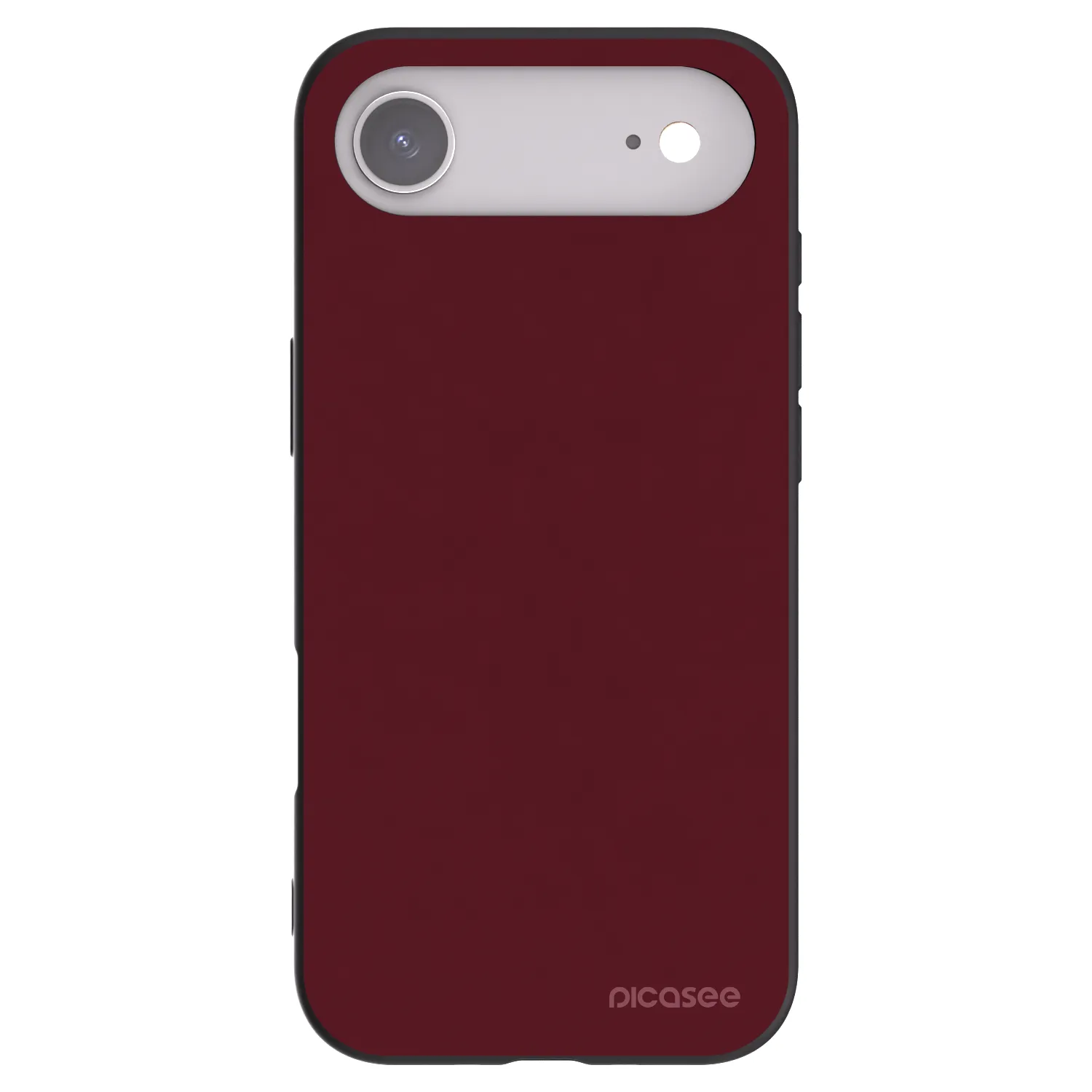 Picasee silikonowe czarne etui na Apple iPhone Air - Burgundy red