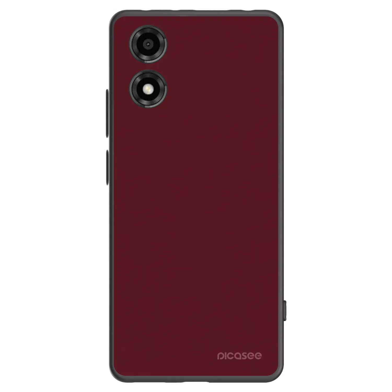 Picasee silikonowe czarne etui na Motorola Moto E14 - Burgundy red