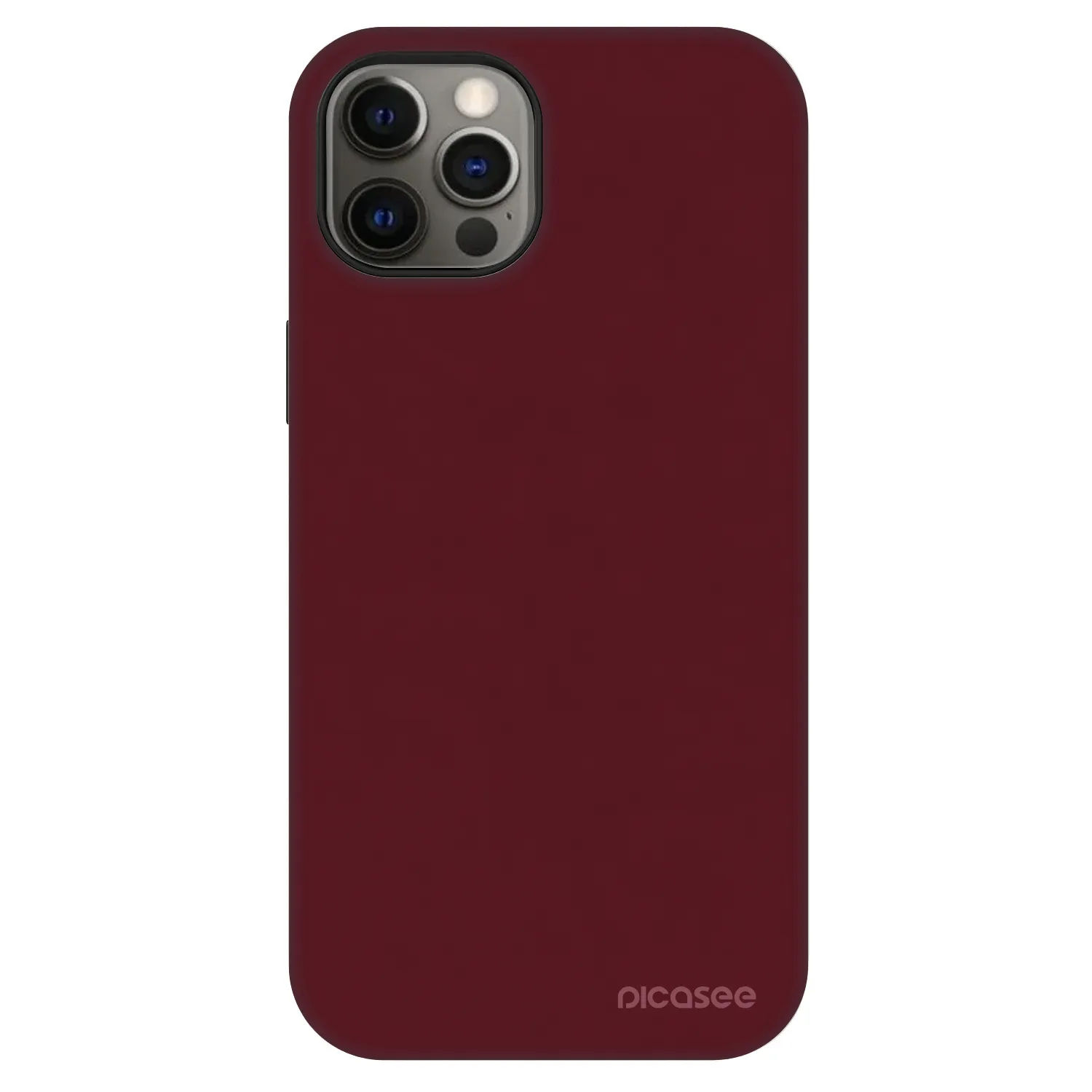 Picasee Fashion Case MagSafe na Apple iPhone 12 - Burgundy red