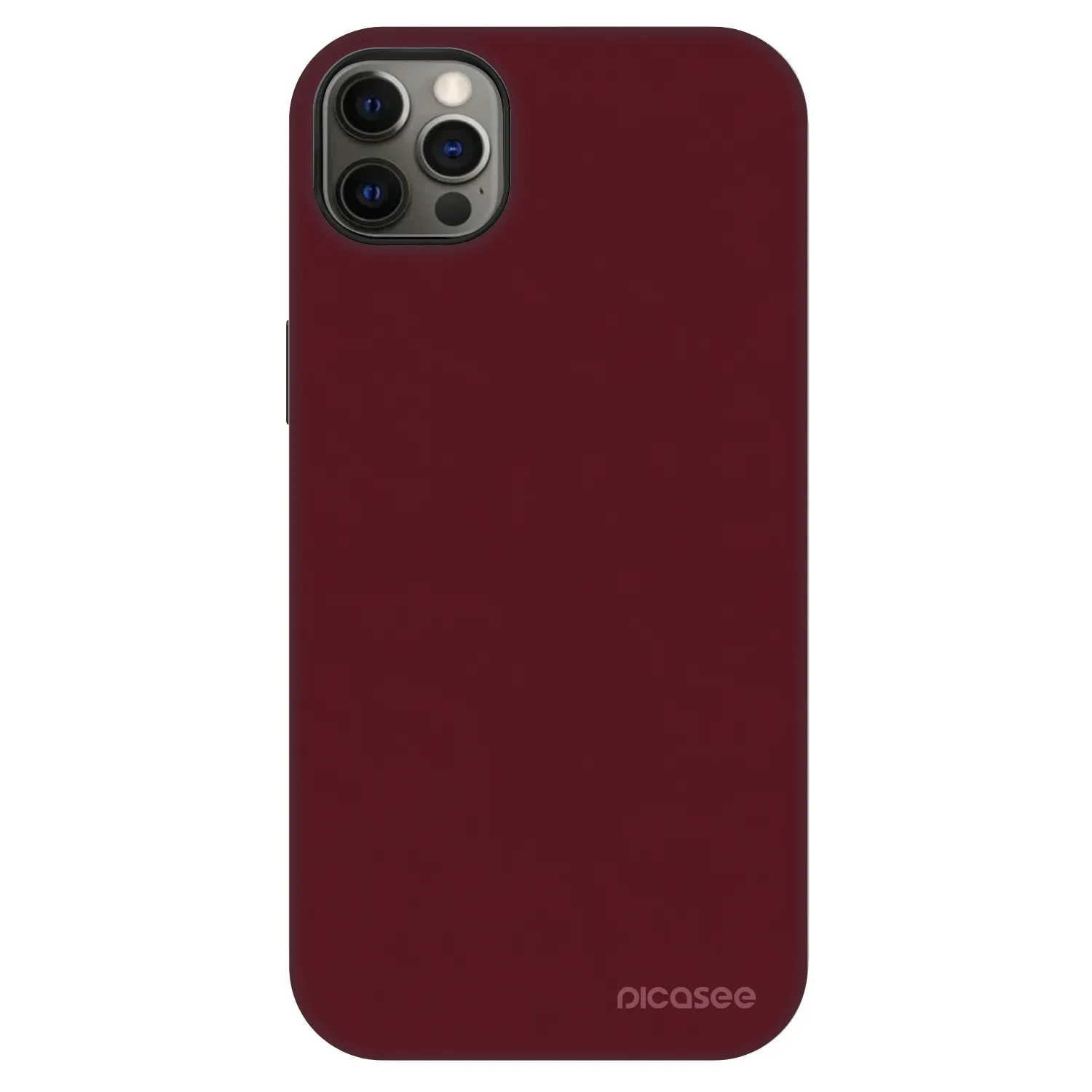 Picasee Fashion Case MagSafe na Apple iPhone 12 Pro Max - Burgundy red