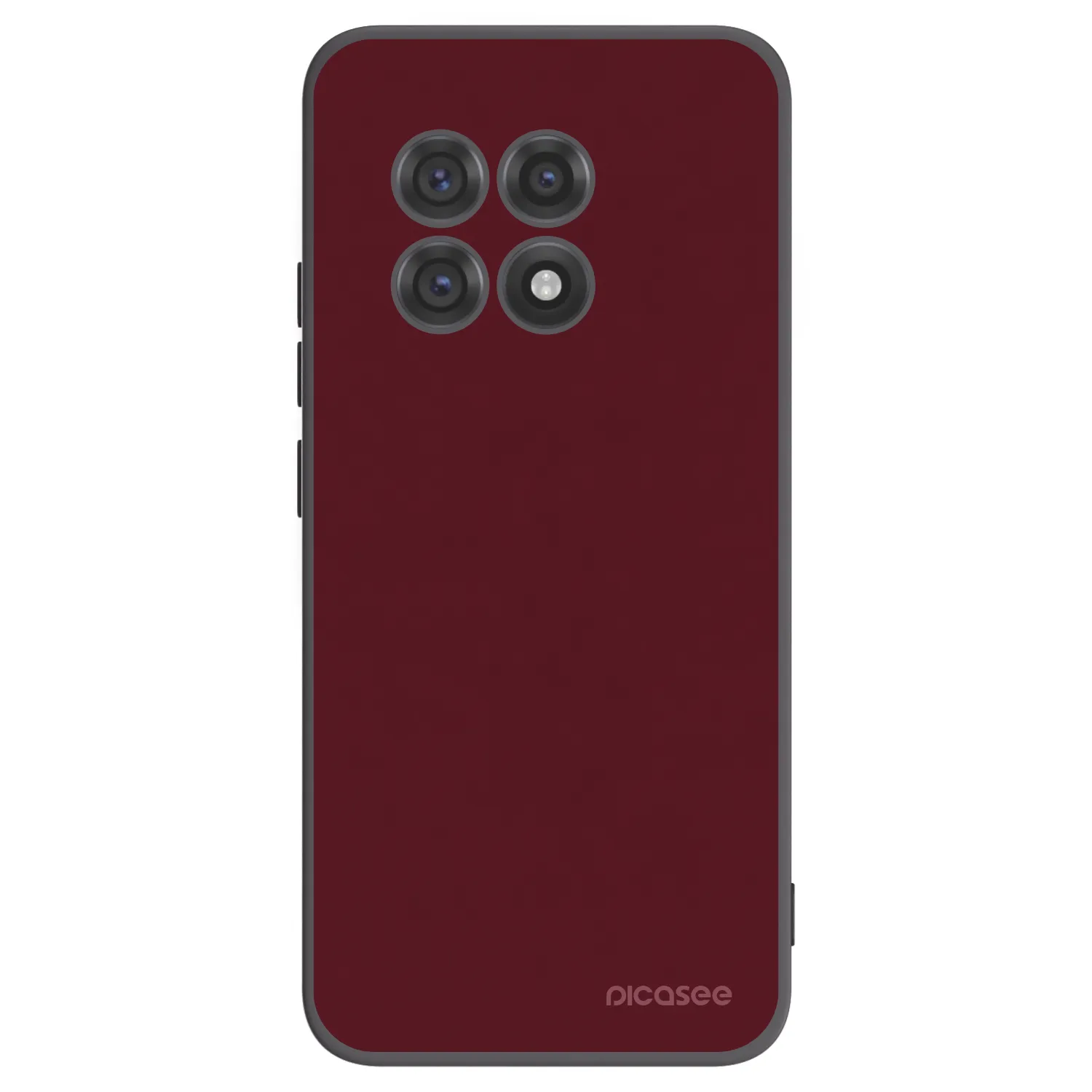 Picasee silikonowe czarne etui na OnePlus 13R 5G - Burgundy red