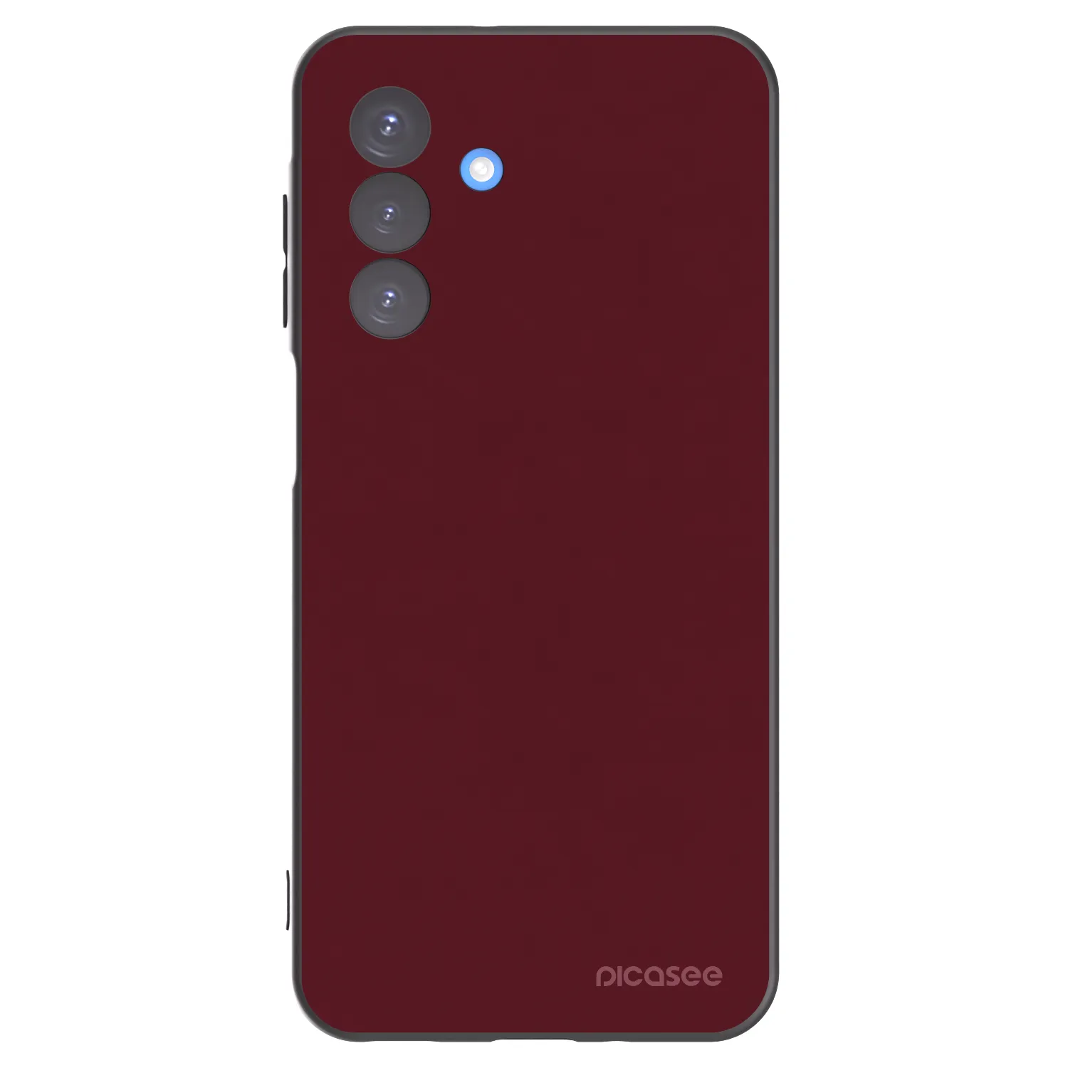 Picasee silikonowe czarne etui na Samsung Galaxy A17 5G - Burgundy red