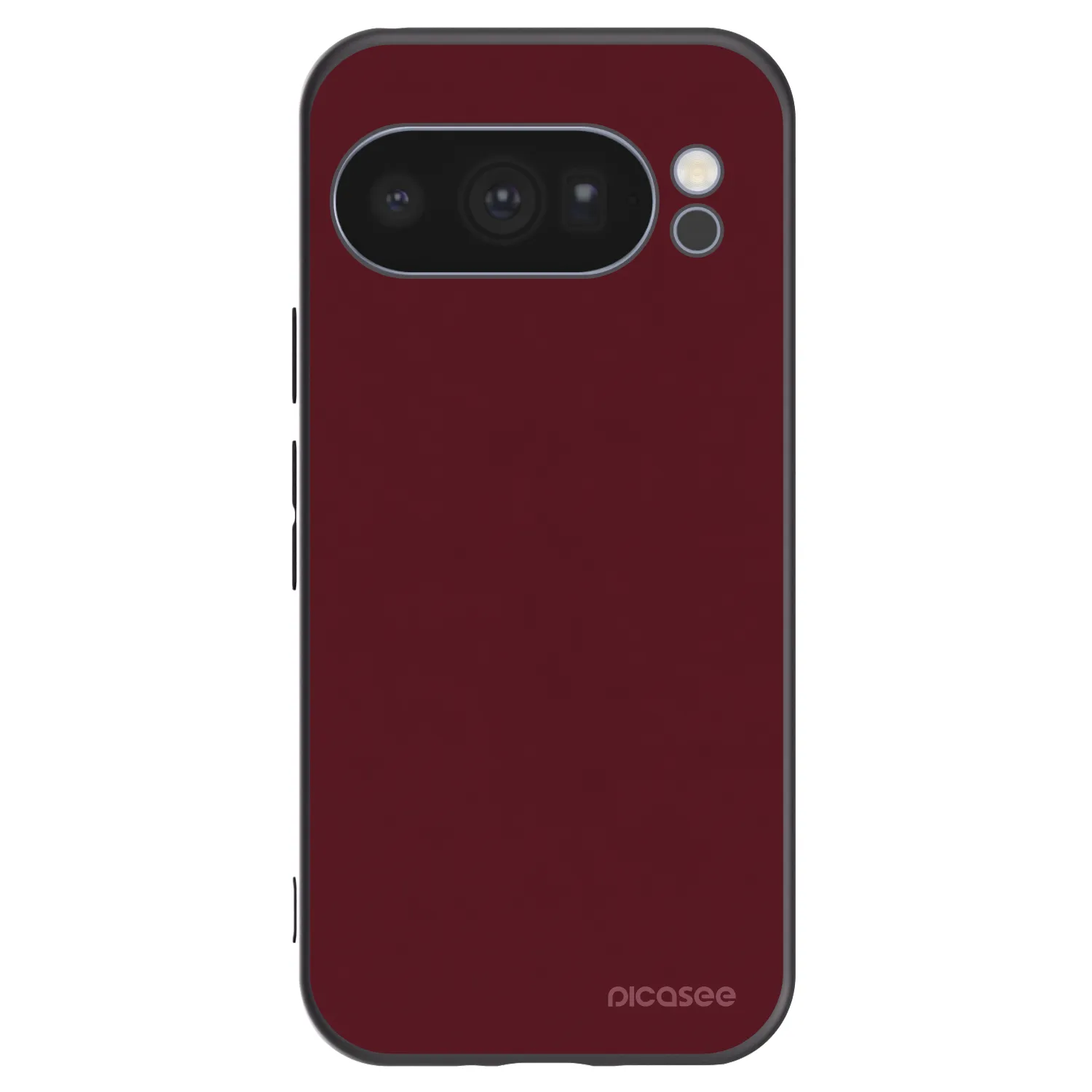 Picasee silikonowe czarne etui na Google Pixel 10 Pro - Burgundy red