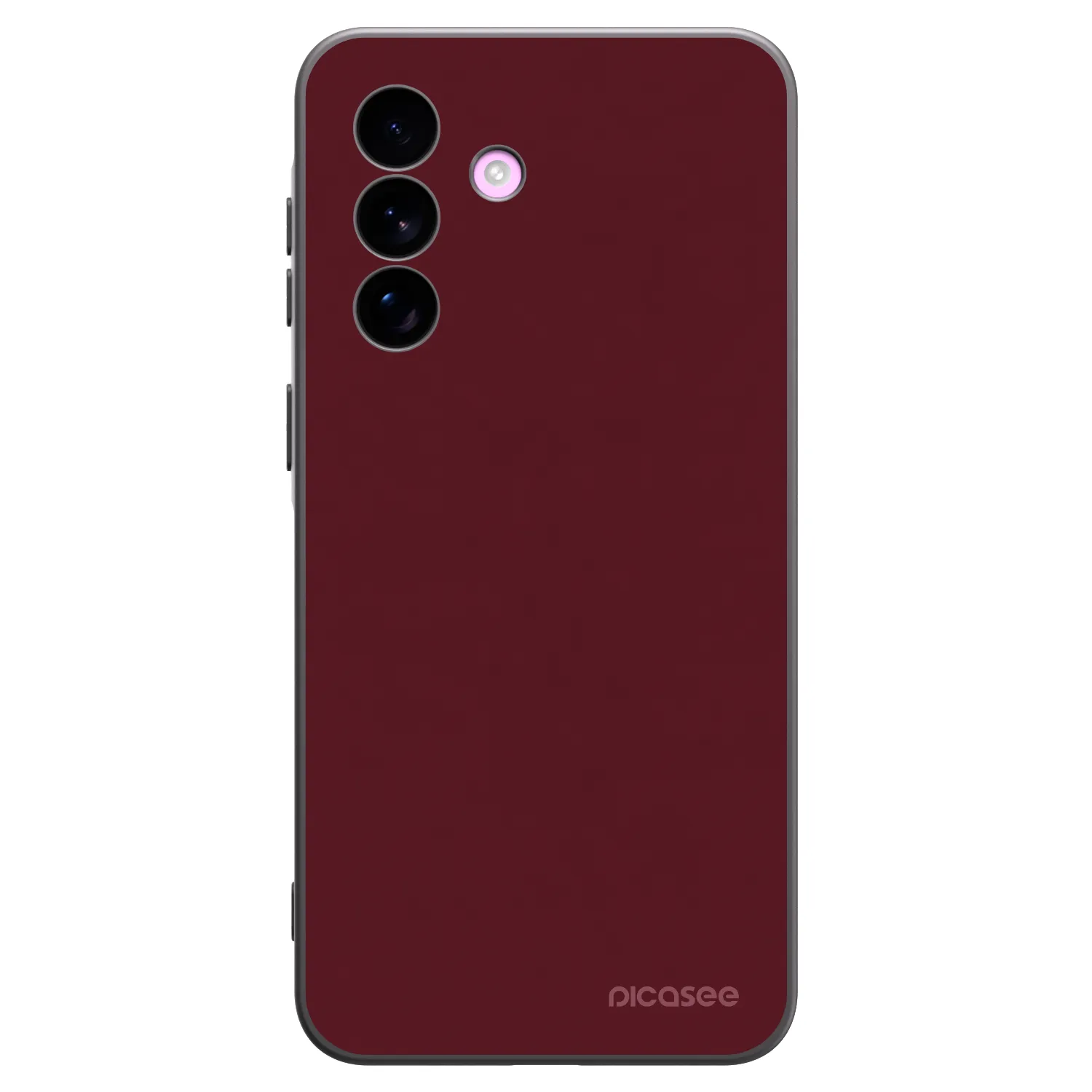 Picasee silikonowe czarne etui na Samsung Galaxy A57 5G - Burgundy red